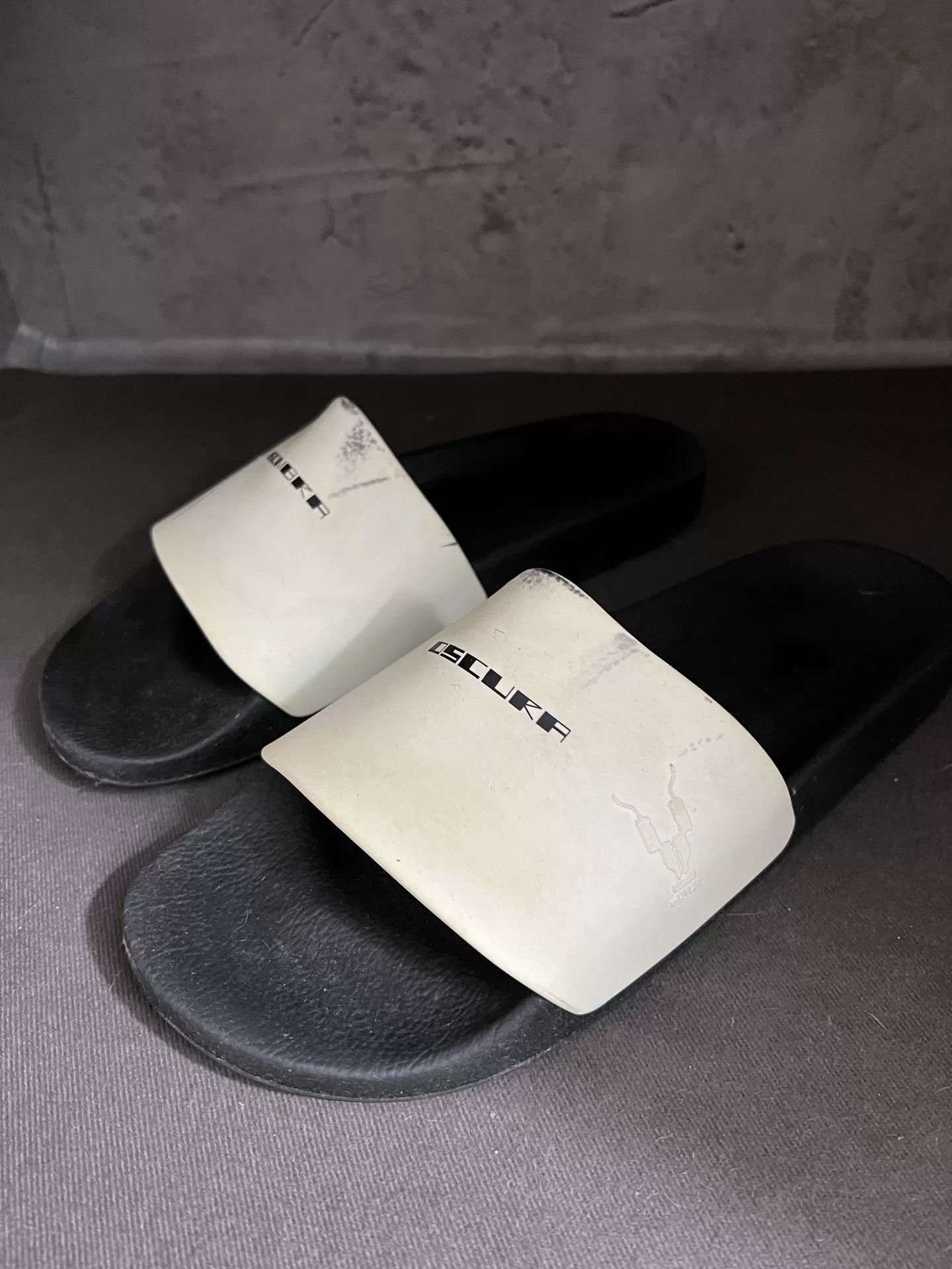 Rick Owens Drkshdw Rick Owens Black Slide Sandals Size US 8 / EU 41 - 2 Thumbnail