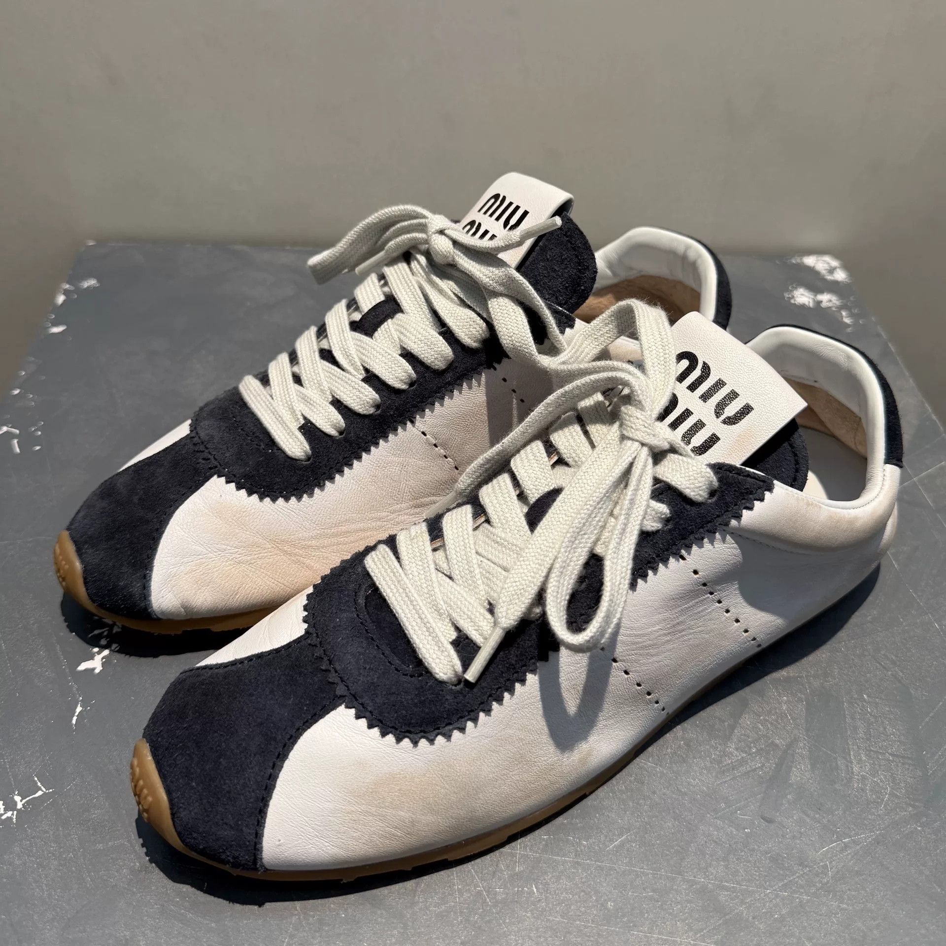 Miu Miu Miu Miu Panda Colorway Sneakers Size US 9 / IT 39 - 2 Thumbnail