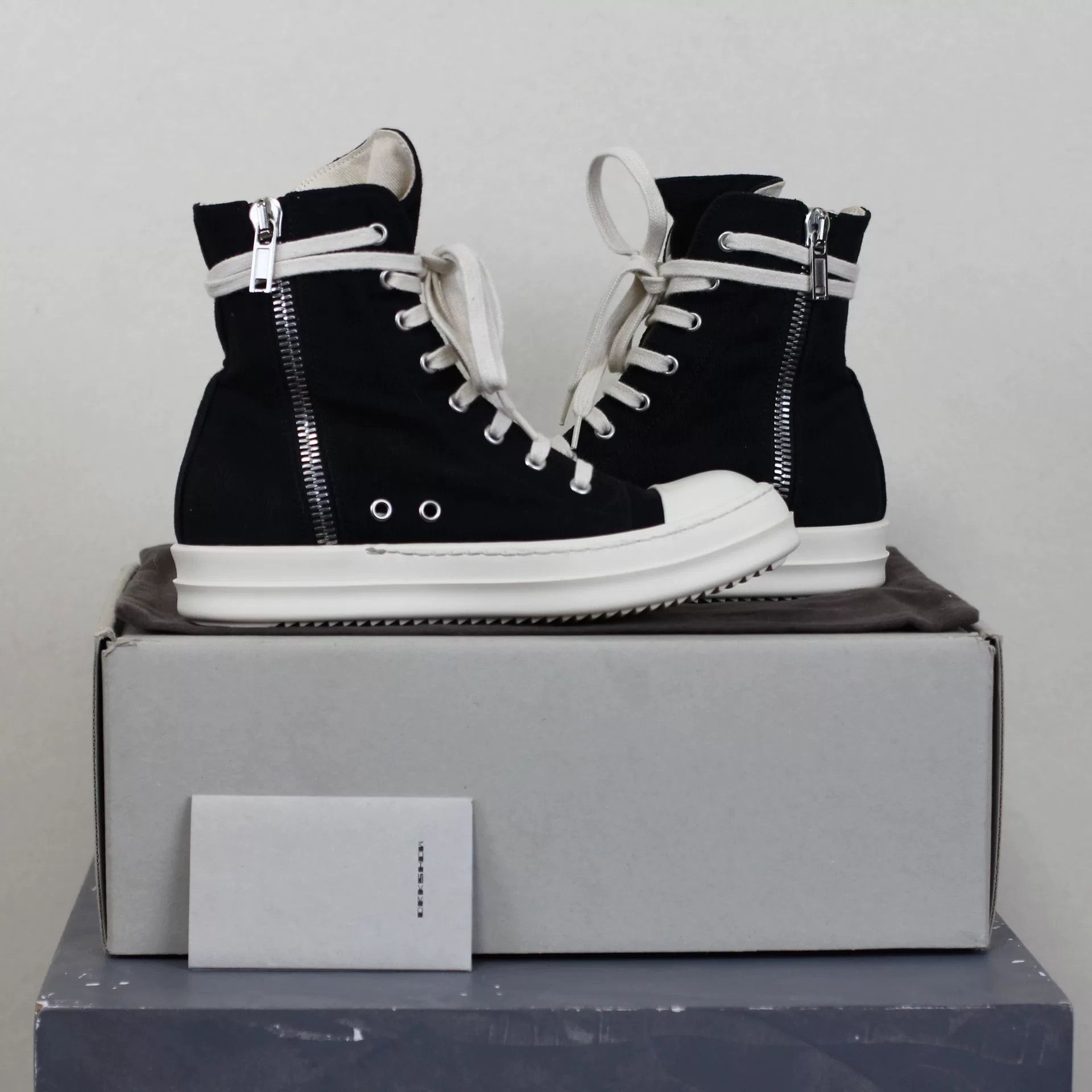 Rick Owens Drkshdw Rick Owens DRKSHDW High-Top Sneakers Size US 5 / EU 37 - 5 Thumbnail
