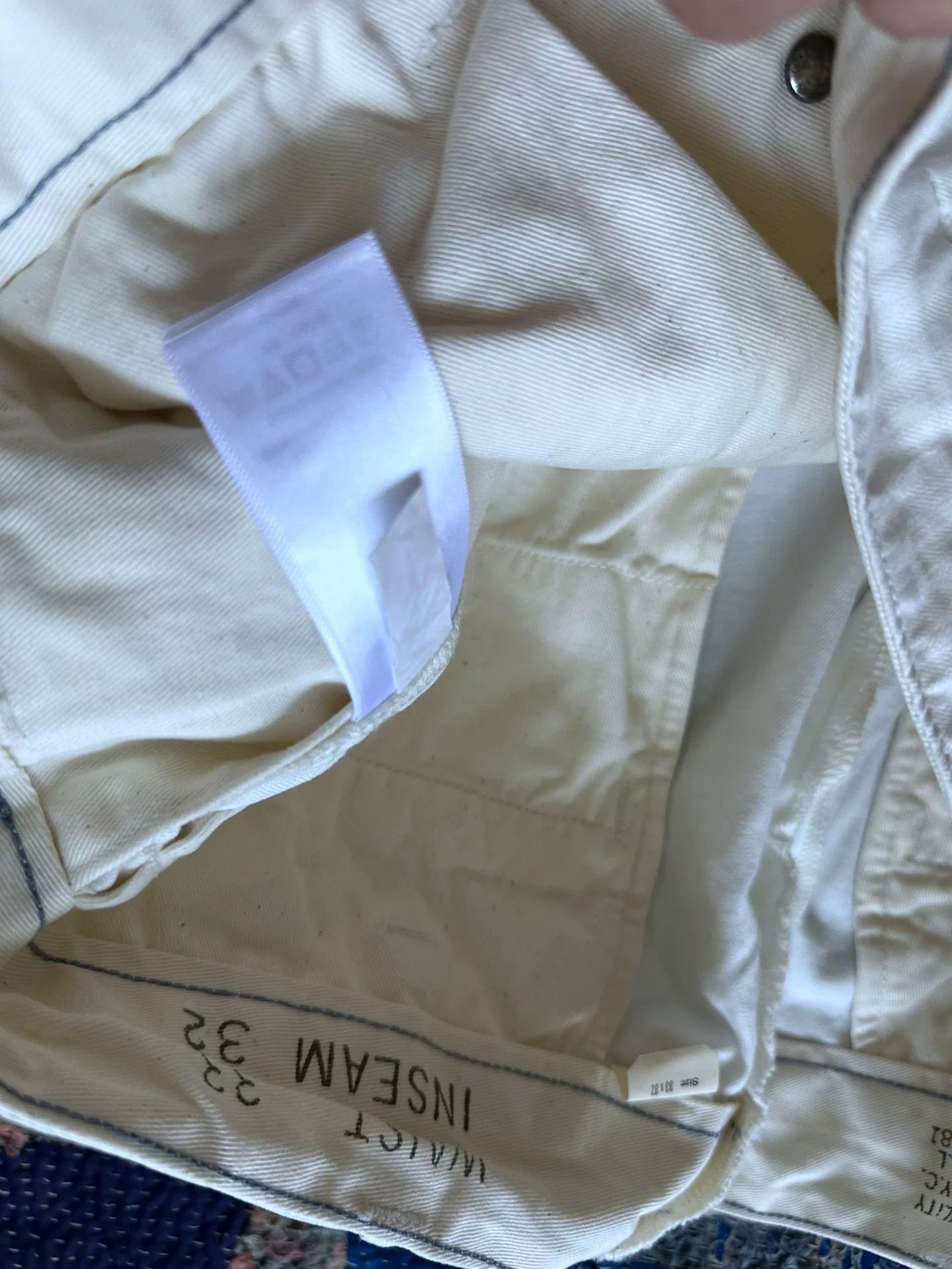 RRL Ralph Lauren Ralph Lauren Chino Pants White 33x32 Size US 33 - 6 Thumbnail