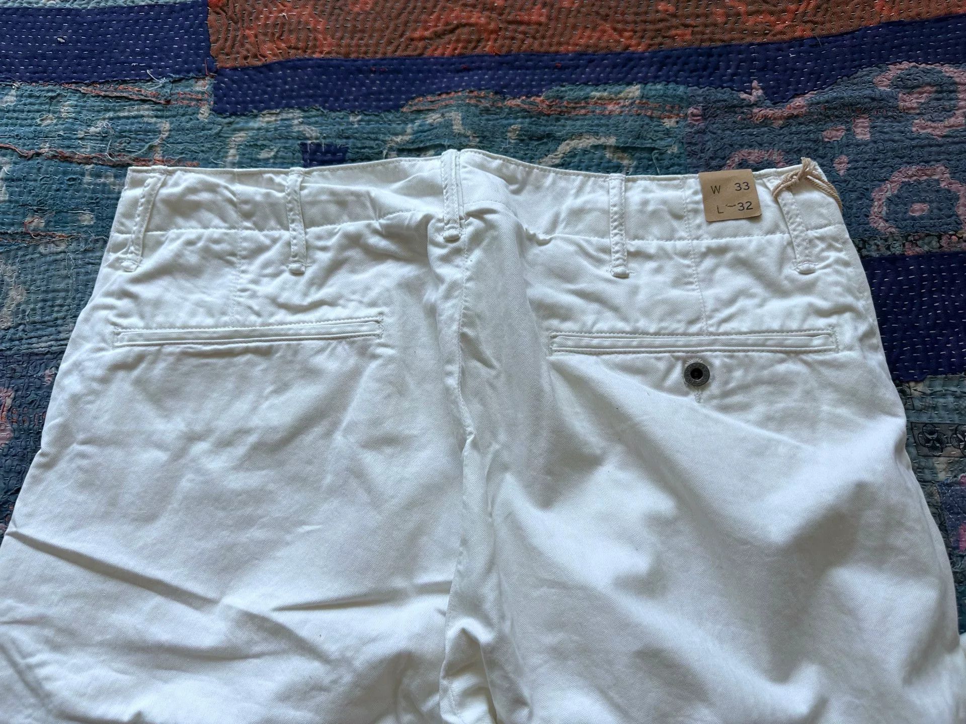 RRL Ralph Lauren Ralph Lauren Chino Pants White 33x32 Size US 33 - 5 Thumbnail