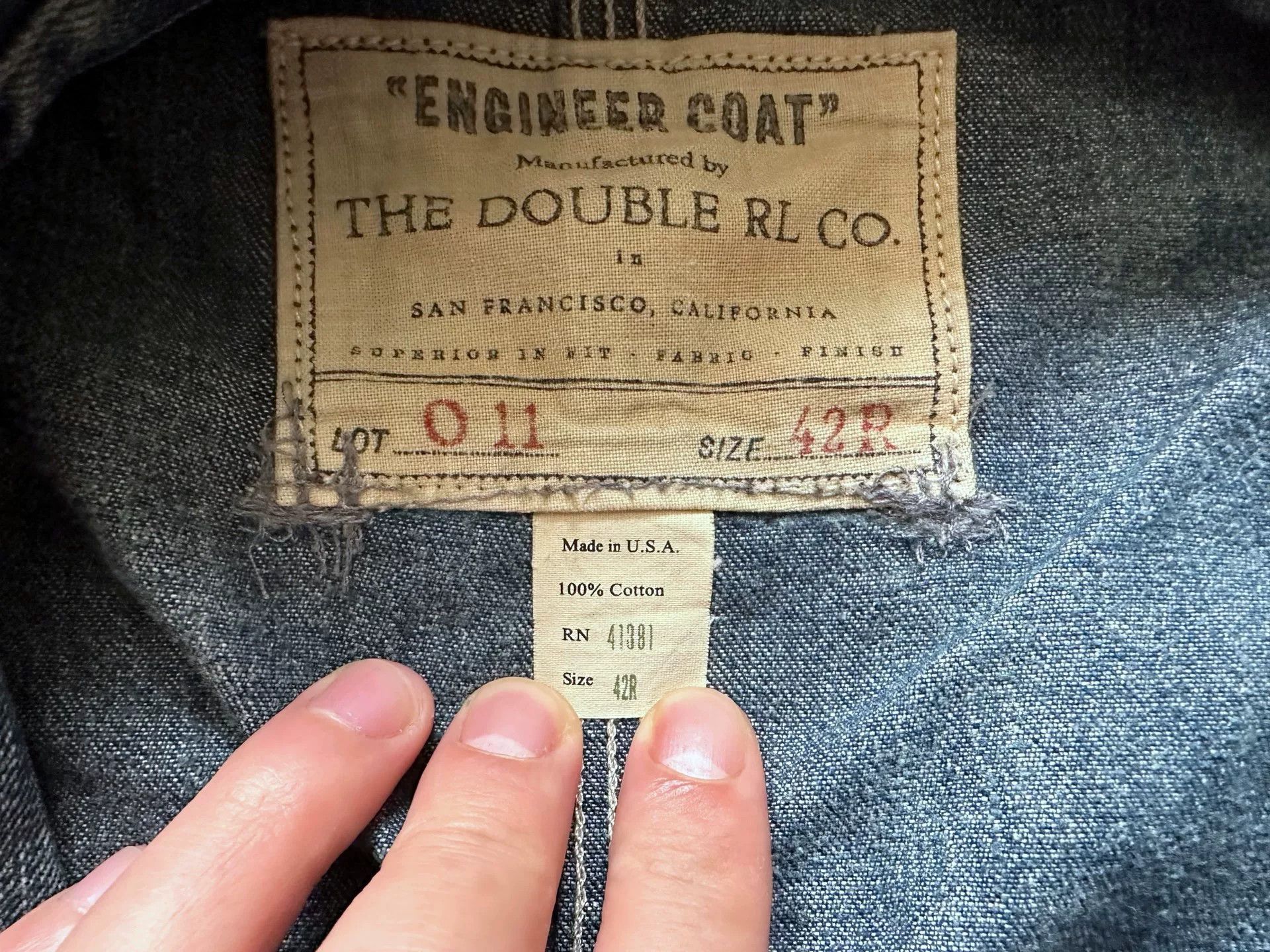 RRL Ralph Lauren RRL Vintage Wash Denim Jacket Size US L / EU 52-54 / 3 - 5 Thumbnail
