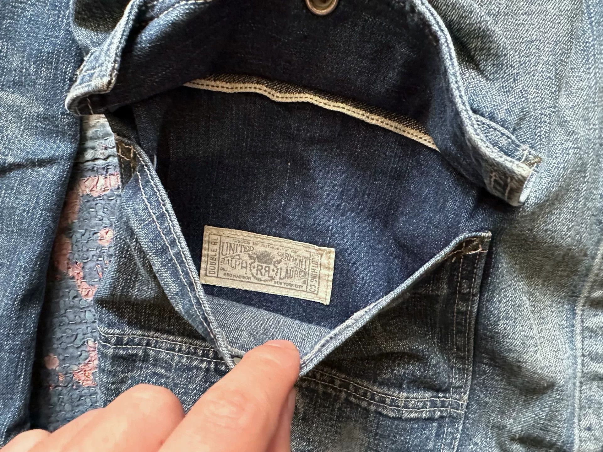 RRL Ralph Lauren RRL Vintage Wash Denim Jacket Size US L / EU 52-54 / 3 - 8 Thumbnail