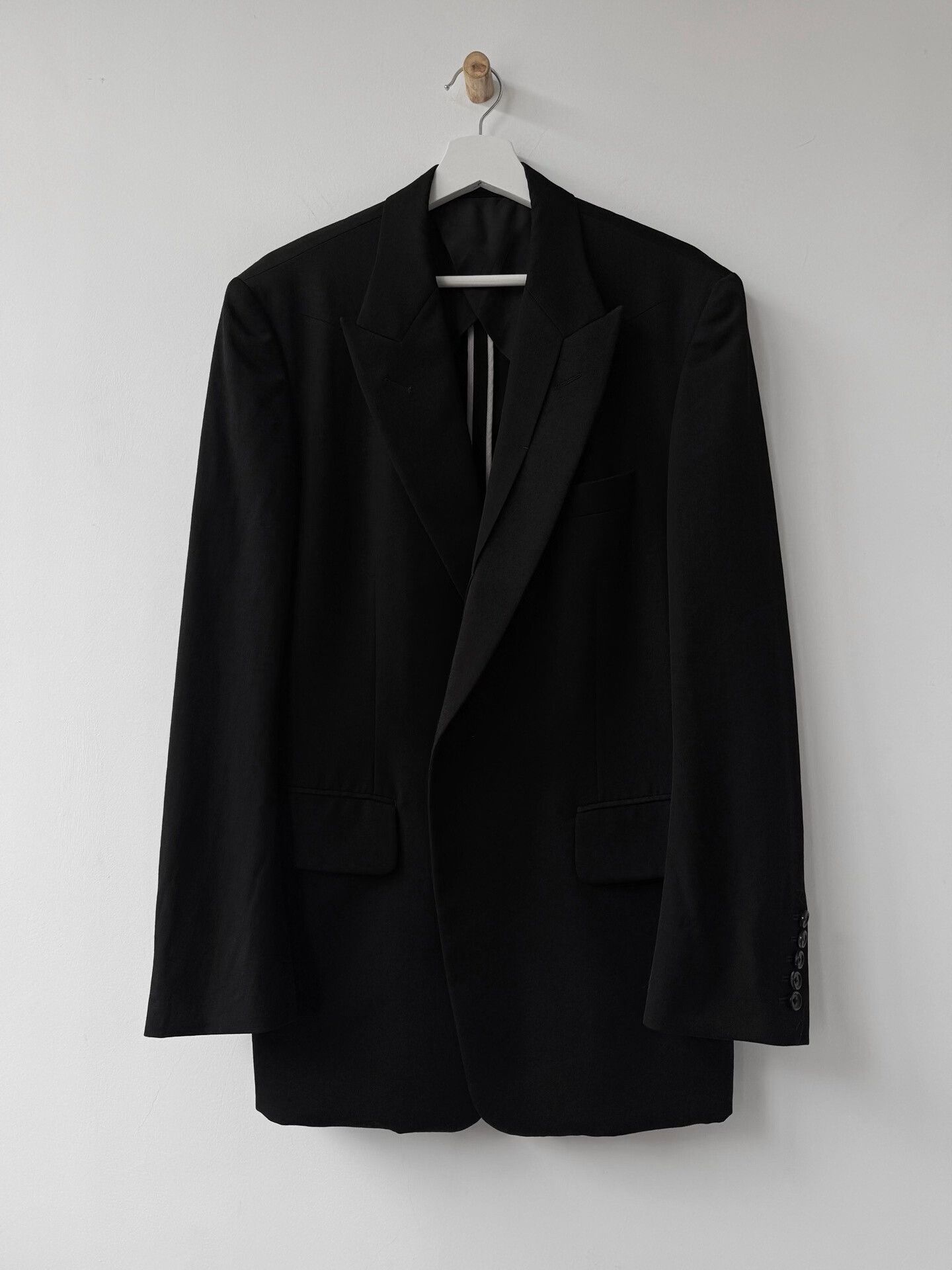 Y's for Men Yohji Yamamoto Y's Black Suit Jacket Size US M / EU 48-50 / 2 - 2 Thumbnail