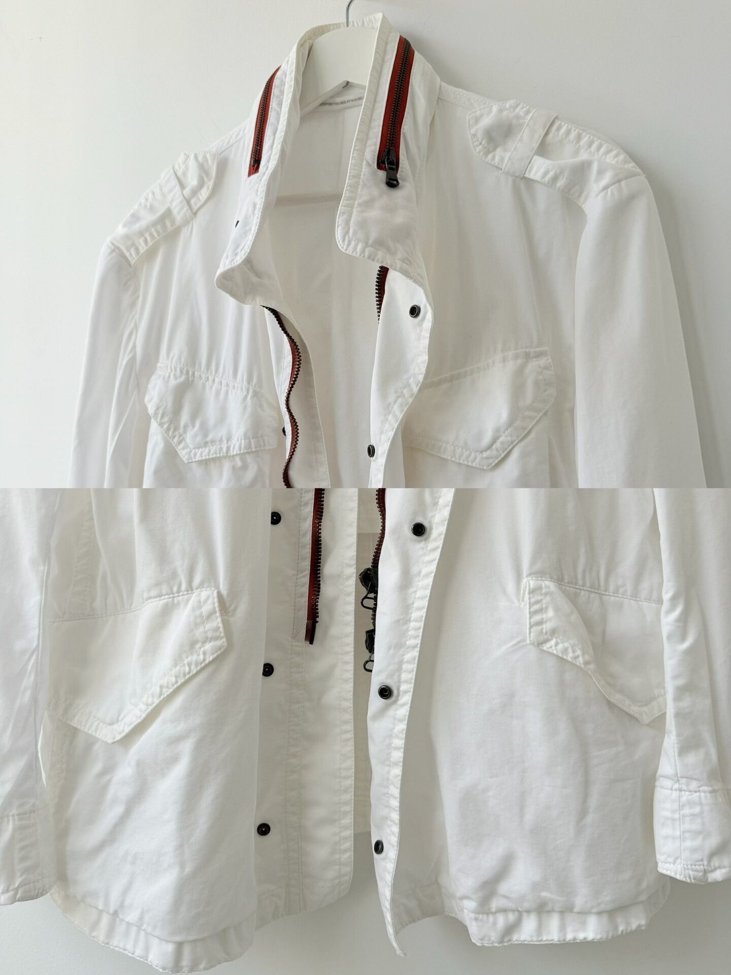 Y's for Men Yohji Yamamoto Y's White Utility Jacket Size US M / EU 48-50 / 2 - 7 Thumbnail