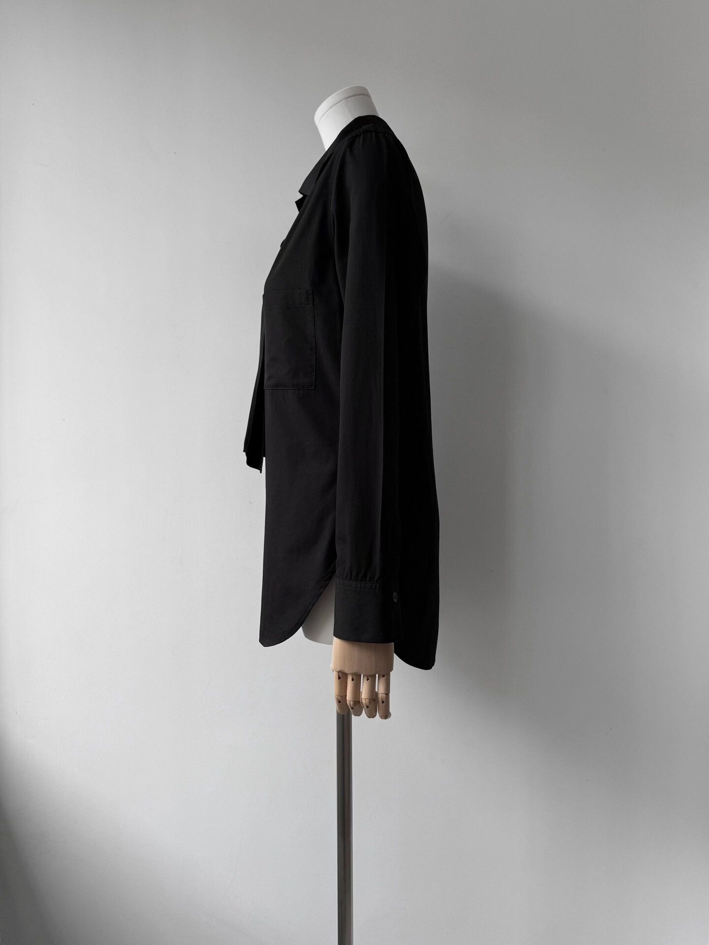 Y's Yohji Yamamoto Black Cotton Shirt Size S / US 4 / IT 40 - 6 Thumbnail