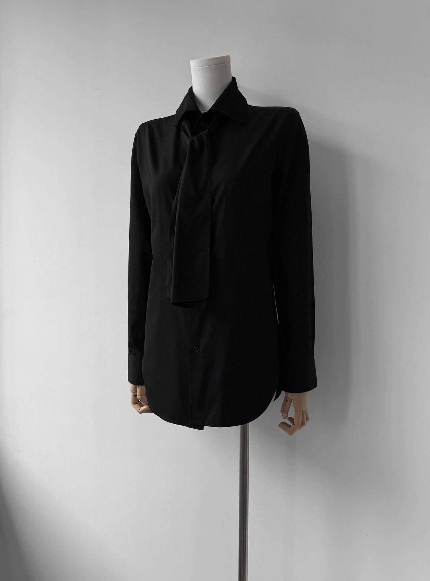 Y's Yohji Yamamoto Black Cotton Shirt Size S / US 4 / IT 40 - 3 Thumbnail