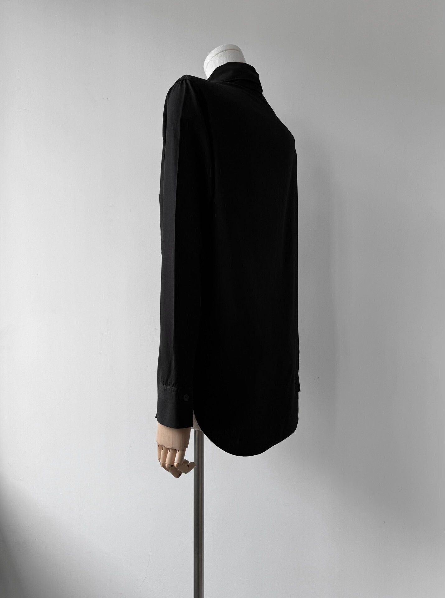 Y's Yohji Yamamoto Black Cotton Shirt Size S / US 4 / IT 40 - 7 Thumbnail