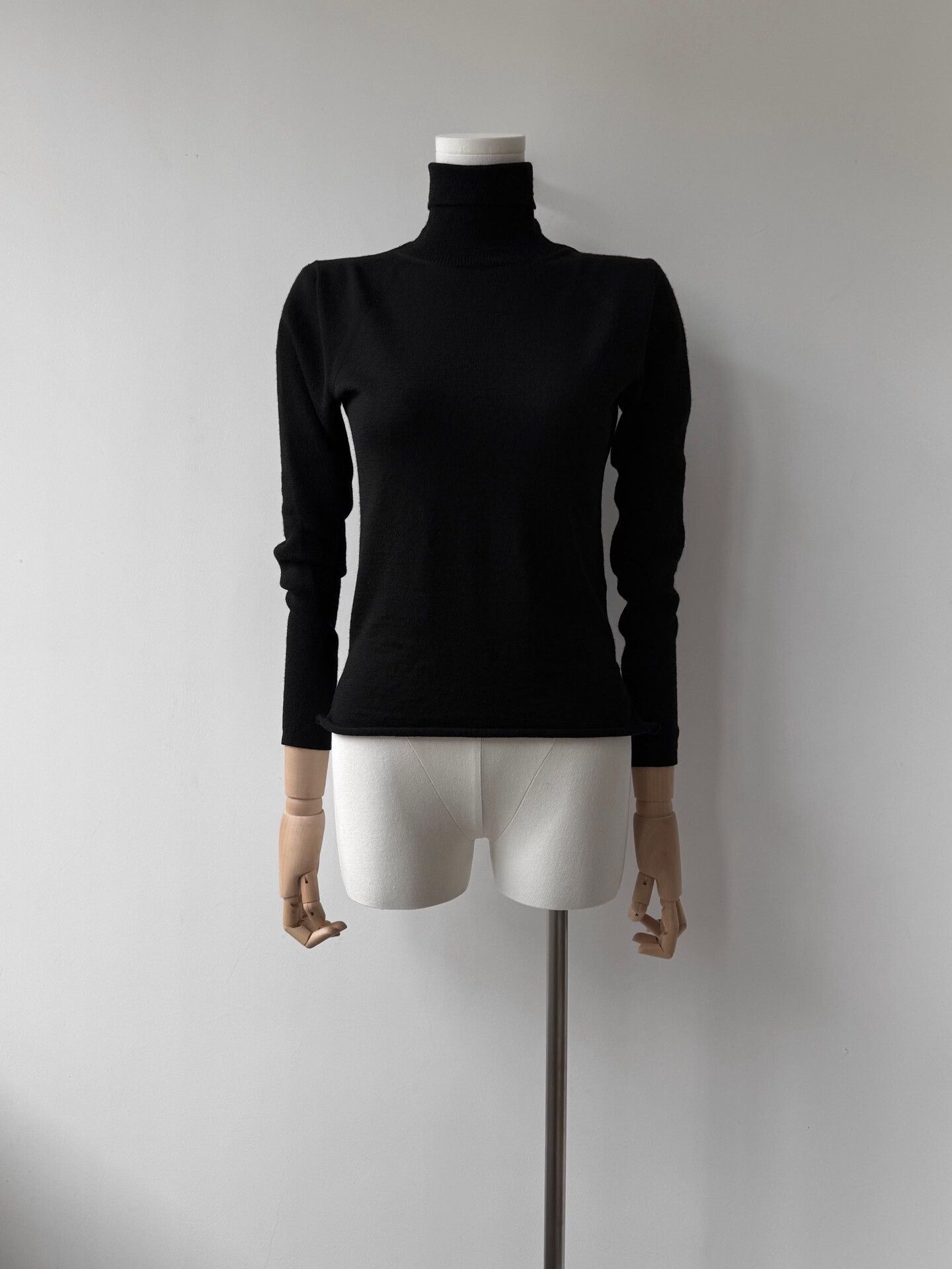 Yohji Yamamoto Yohji Yamamoto Black Wool Top Size L / US 10 / IT 46 - 5 Thumbnail