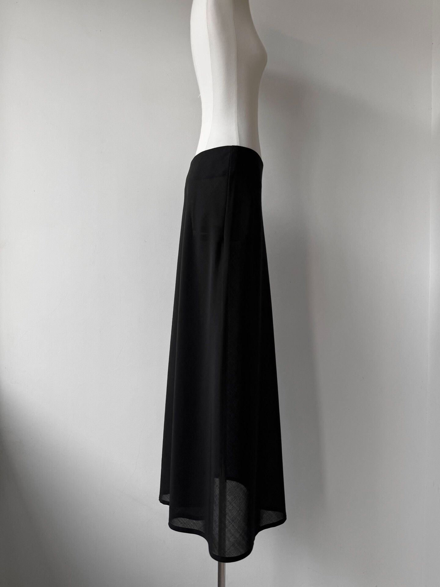 Yohji Yamamoto Yohji Yamamoto Noir Long Wool Skirt Size 25" / US 0 / IT 36 - 4 Thumbnail