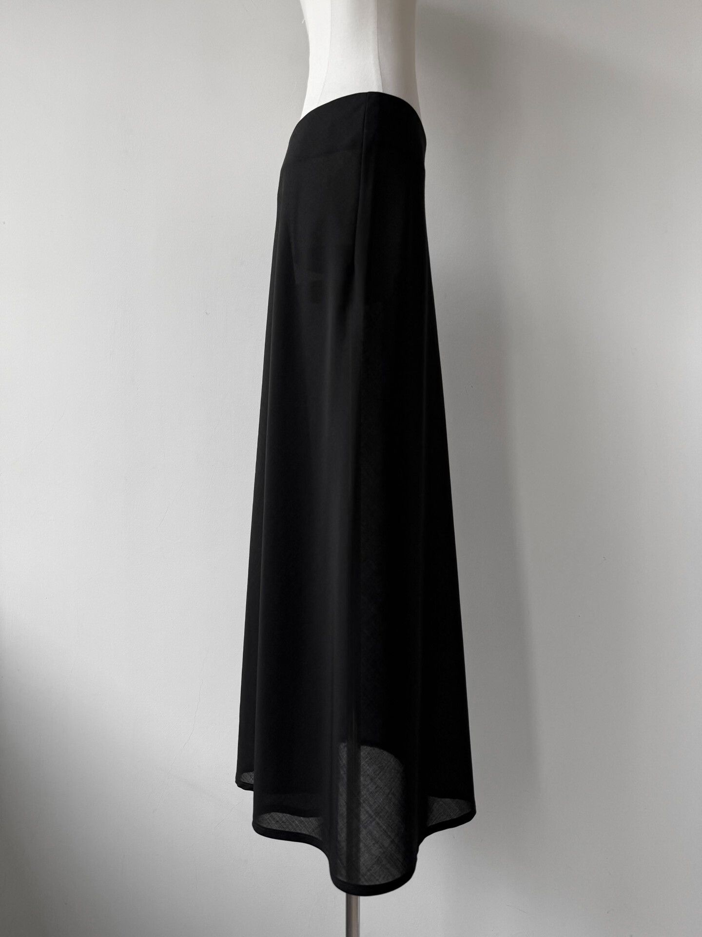 Yohji Yamamoto Yohji Yamamoto Noir Long Wool Skirt Size 25" / US 0 / IT 36 - 5 Thumbnail