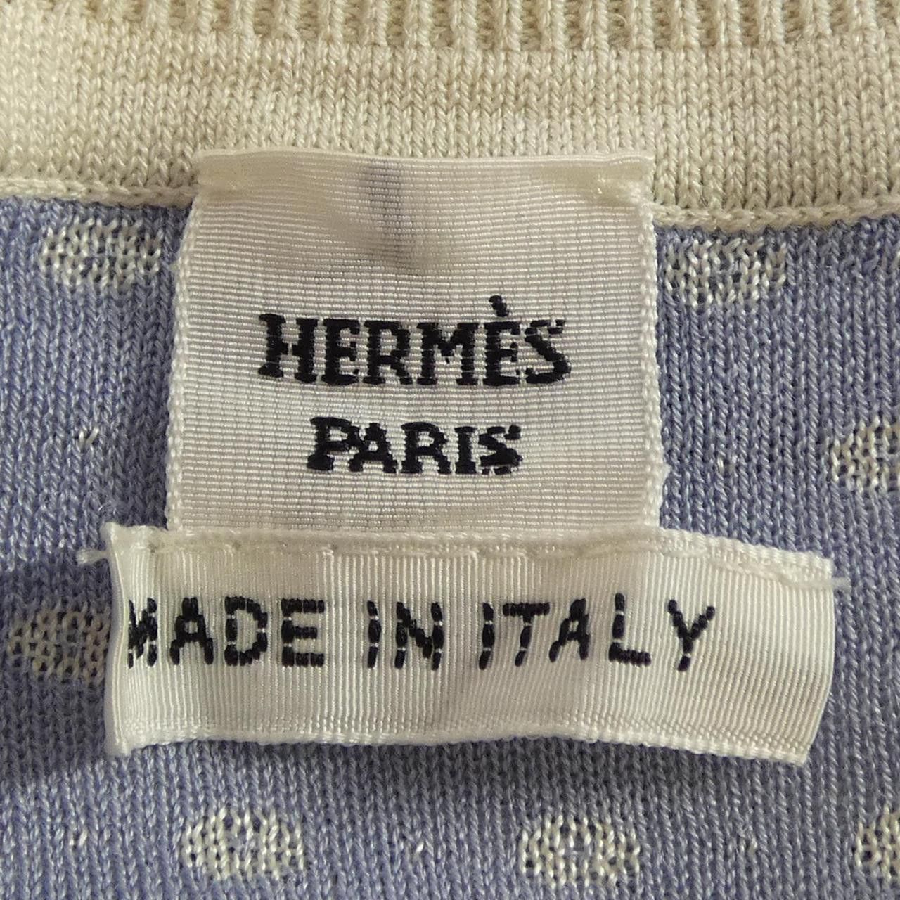 Hermes Hermes Hermes GUEPARDS ET PALMETTES34 Silk Knit Textile Tops DUTY FREE for USA Size ONE SIZE - 5 Thumbnail
