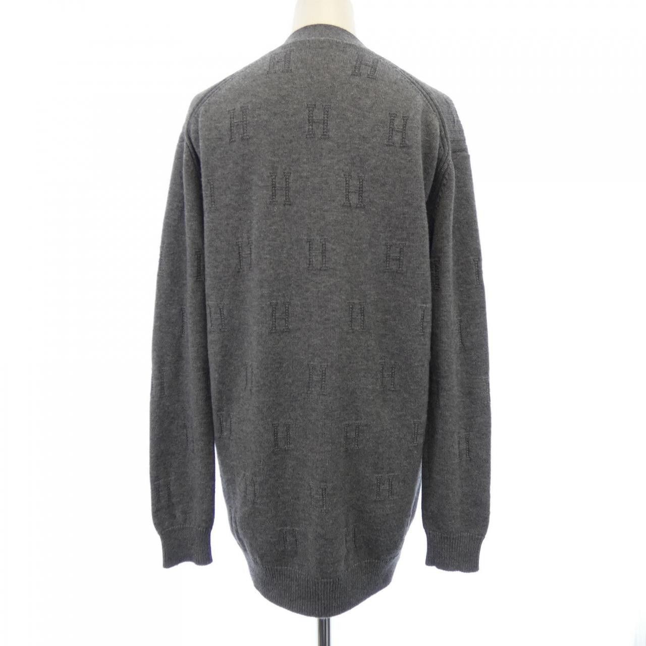 Hermes Hermes Hermes Knit Cardigan Textile Tops DUTY FREE for USA Size ONE SIZE - 2 Thumbnail
