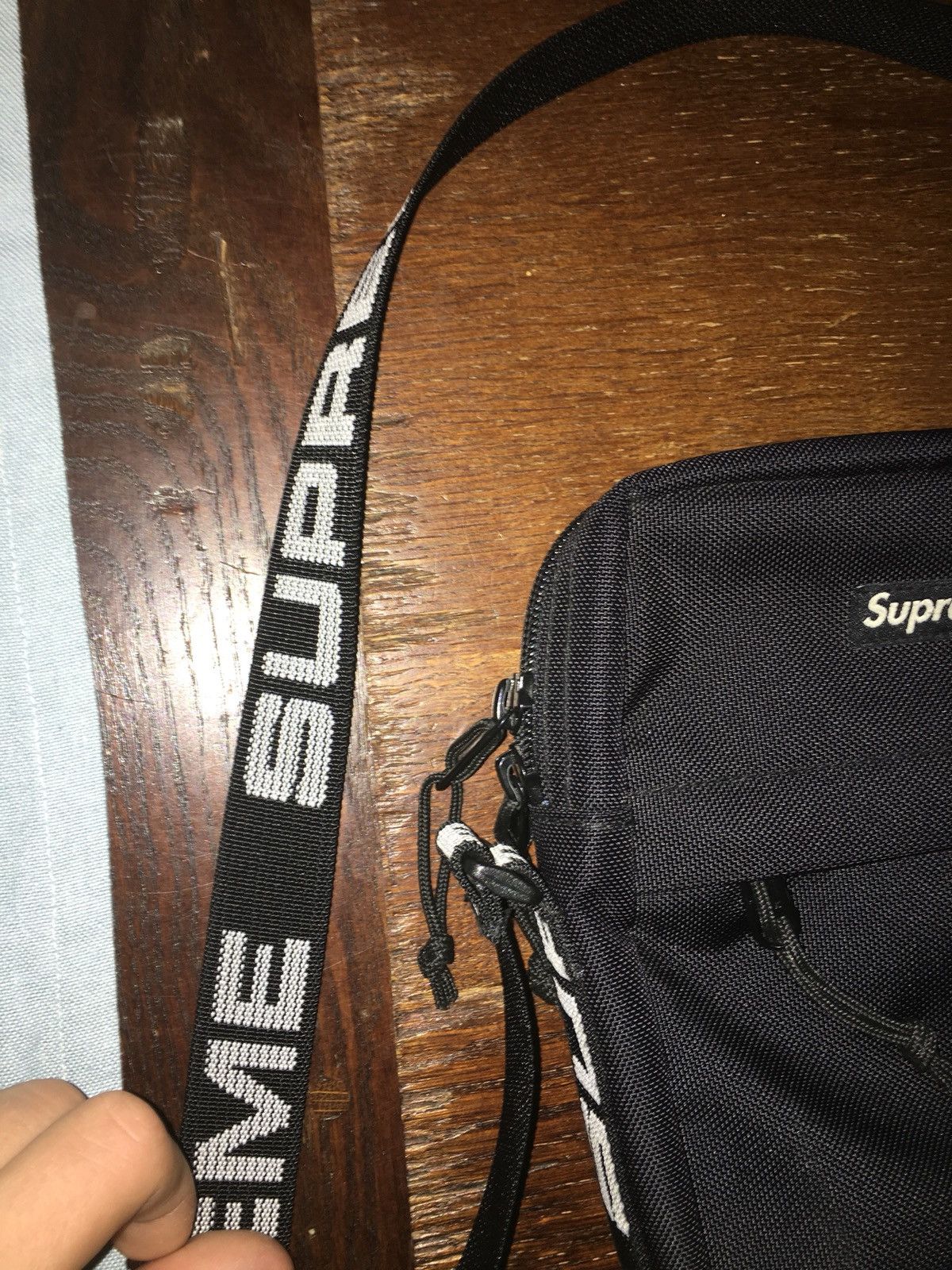 Supreme ss18 shoulder bag on body hotsell