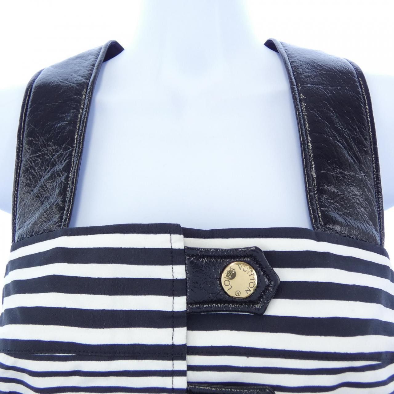 Louis Vuitton Louis Vuitton Louis Vuitton Mix Stripe Crop Top Top Textile Tops FPBL24222 DUTY FREE for USA Size ONE SIZE - 6 Thumbnail