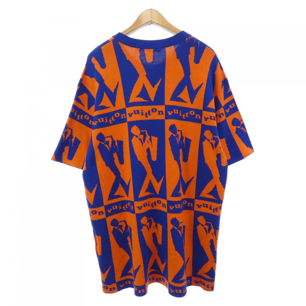 Louis Vuitton Louis Vuitton Louis Vuitton LV Jazz Flyer Short Sleeve Knitwear Knitwear Textile Tops HON35WOY8 DUTY FREE for USA Size ONE SIZE - 2 Thumbnail