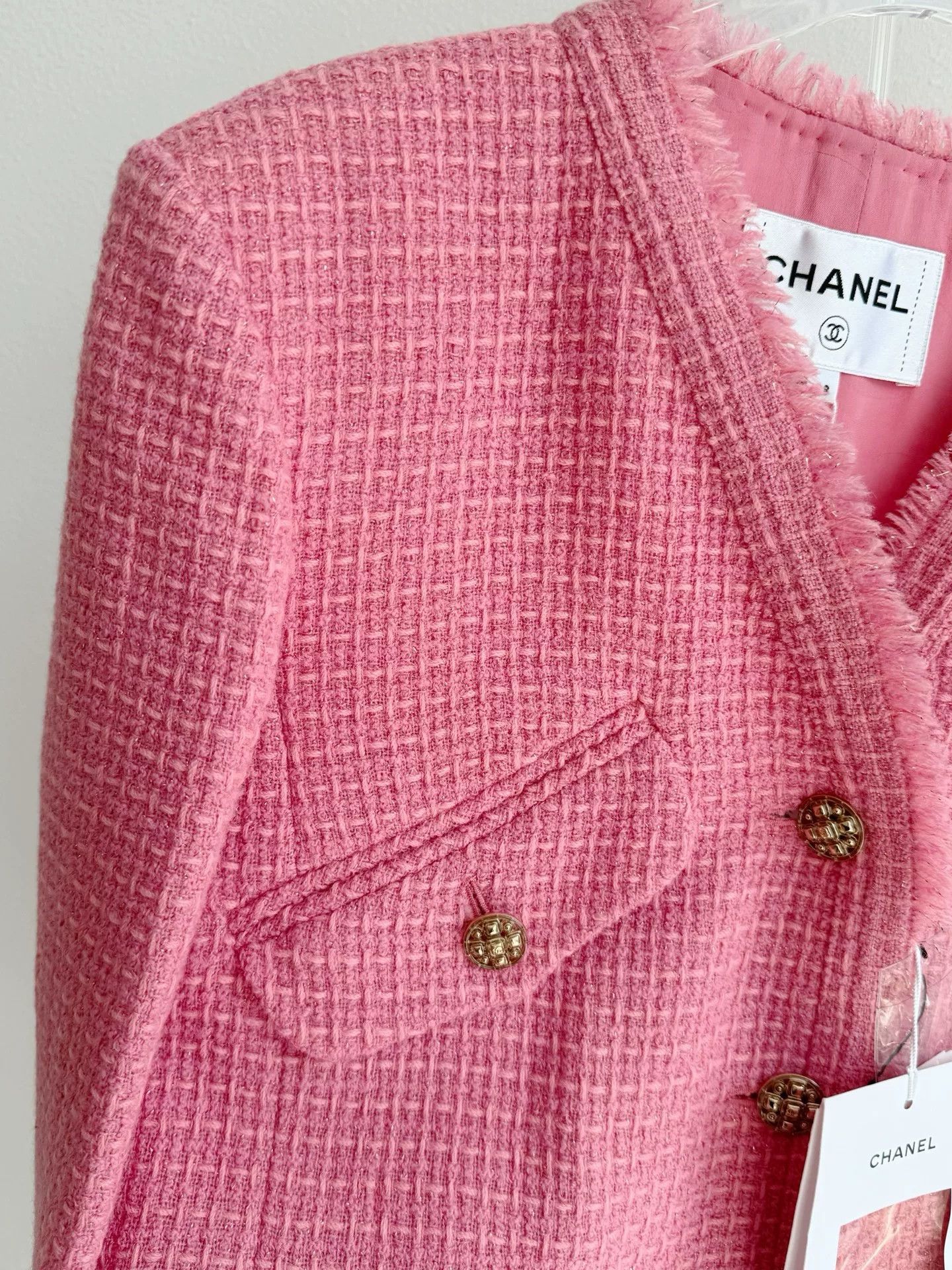 Chanel Chanel 20A Pink Jacket Size S / US 4 / IT 40 - 6 Thumbnail