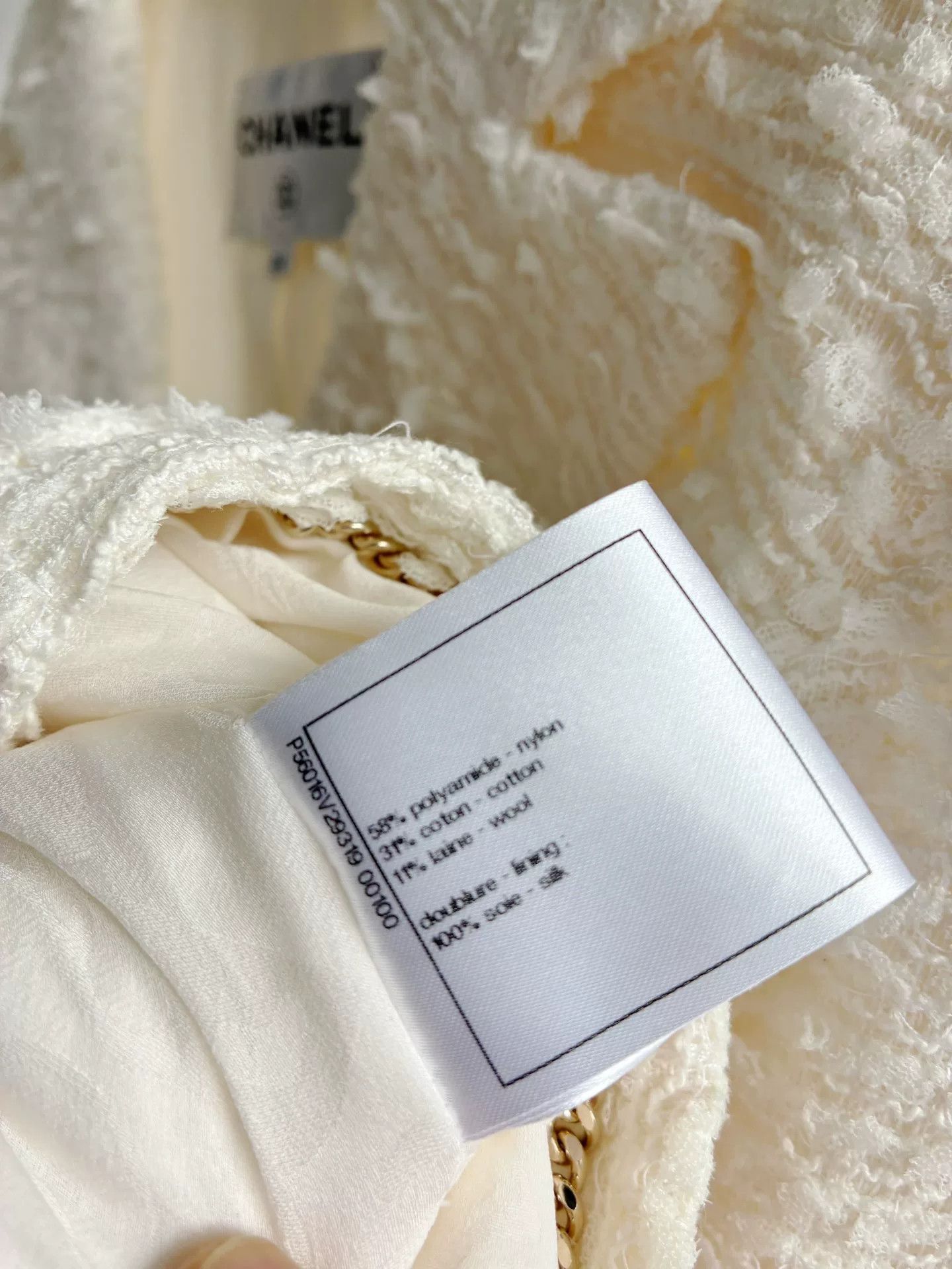 Chanel Chanel 17P White Tweed Jacket Size XXS / US 00 / IT 34 - 6 Thumbnail