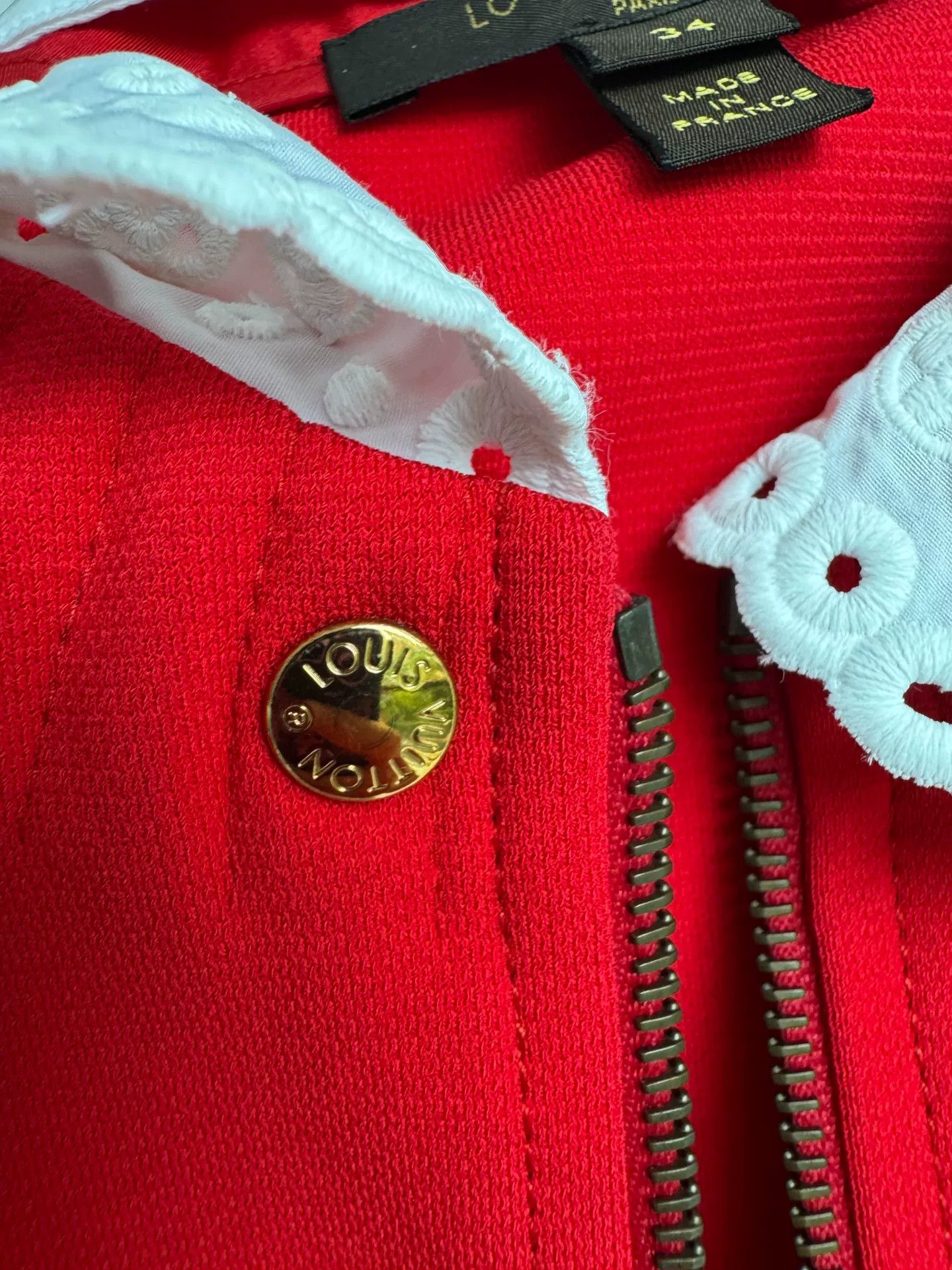 Louis Vuitton Louis Vuitton Red Doll Collar Vest Size XXS / US 00 / IT 34 - 5 Thumbnail