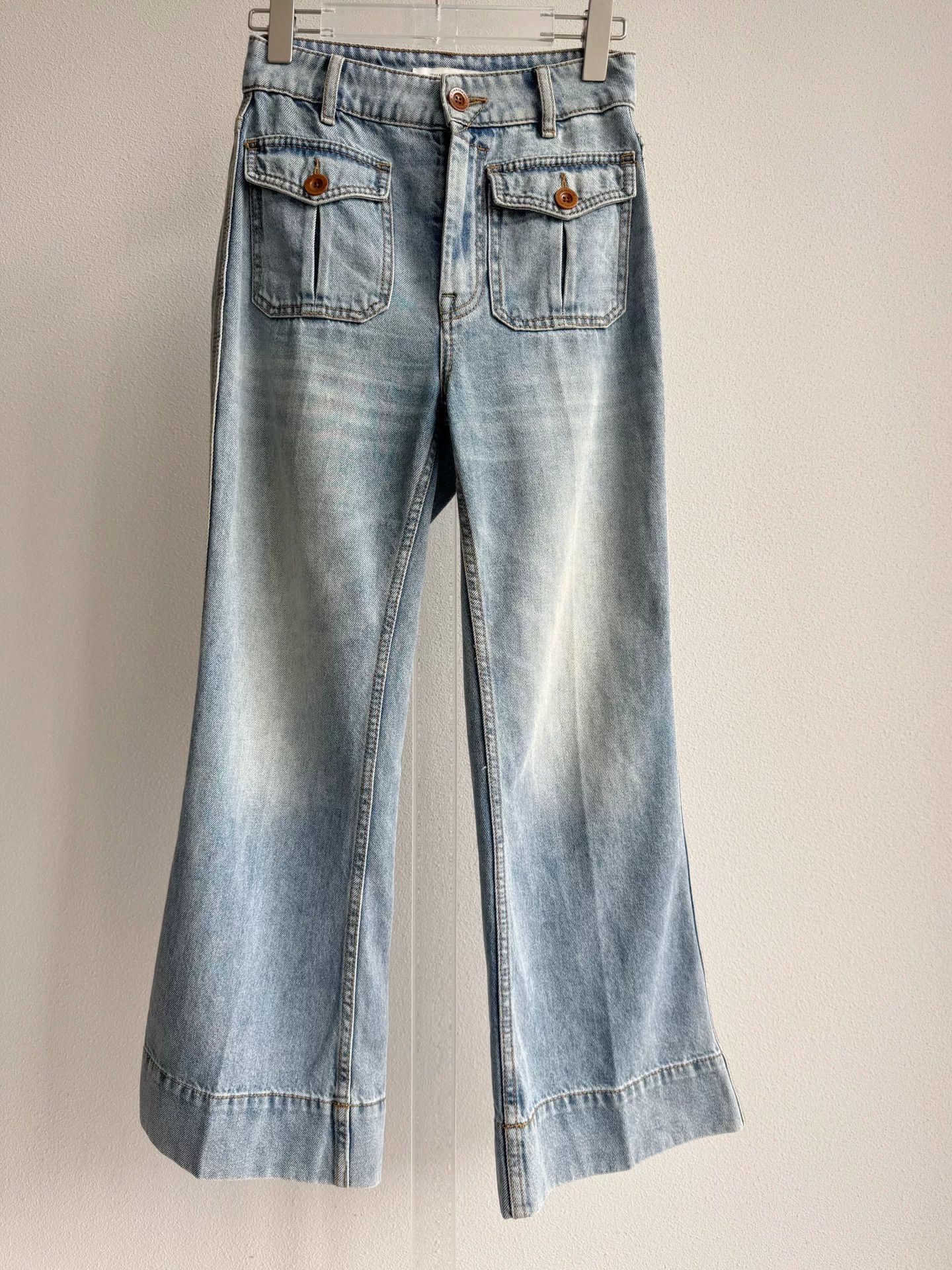 Zimmermann Zimmermann Flared Denim Pants Size 26" / US 2 / IT 38 - 2 Thumbnail