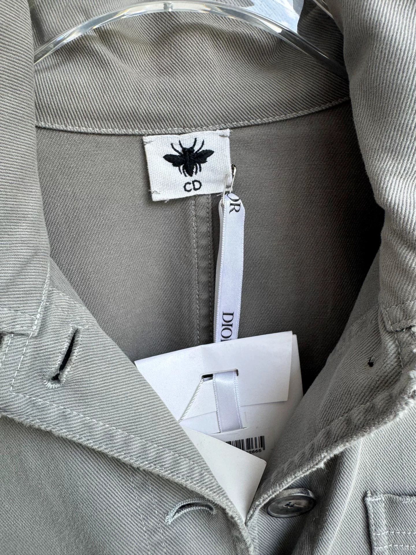Dior Dior Gray Pocket Long-Sleeve Blazer Size XXS / US 00 / IT 34 - 4 Thumbnail