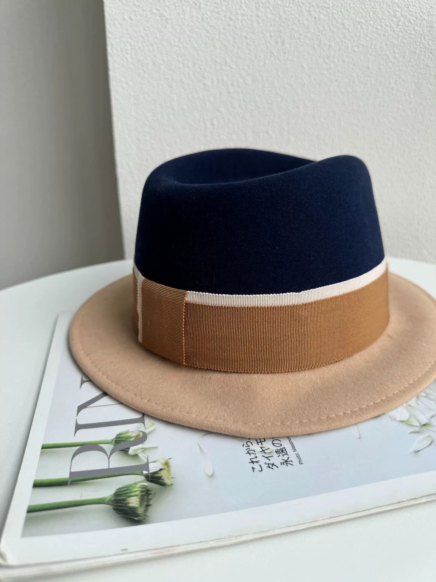 Maison Michel Maison Michel Wool Color-Block Hat Size ONE SIZE - 2 Thumbnail