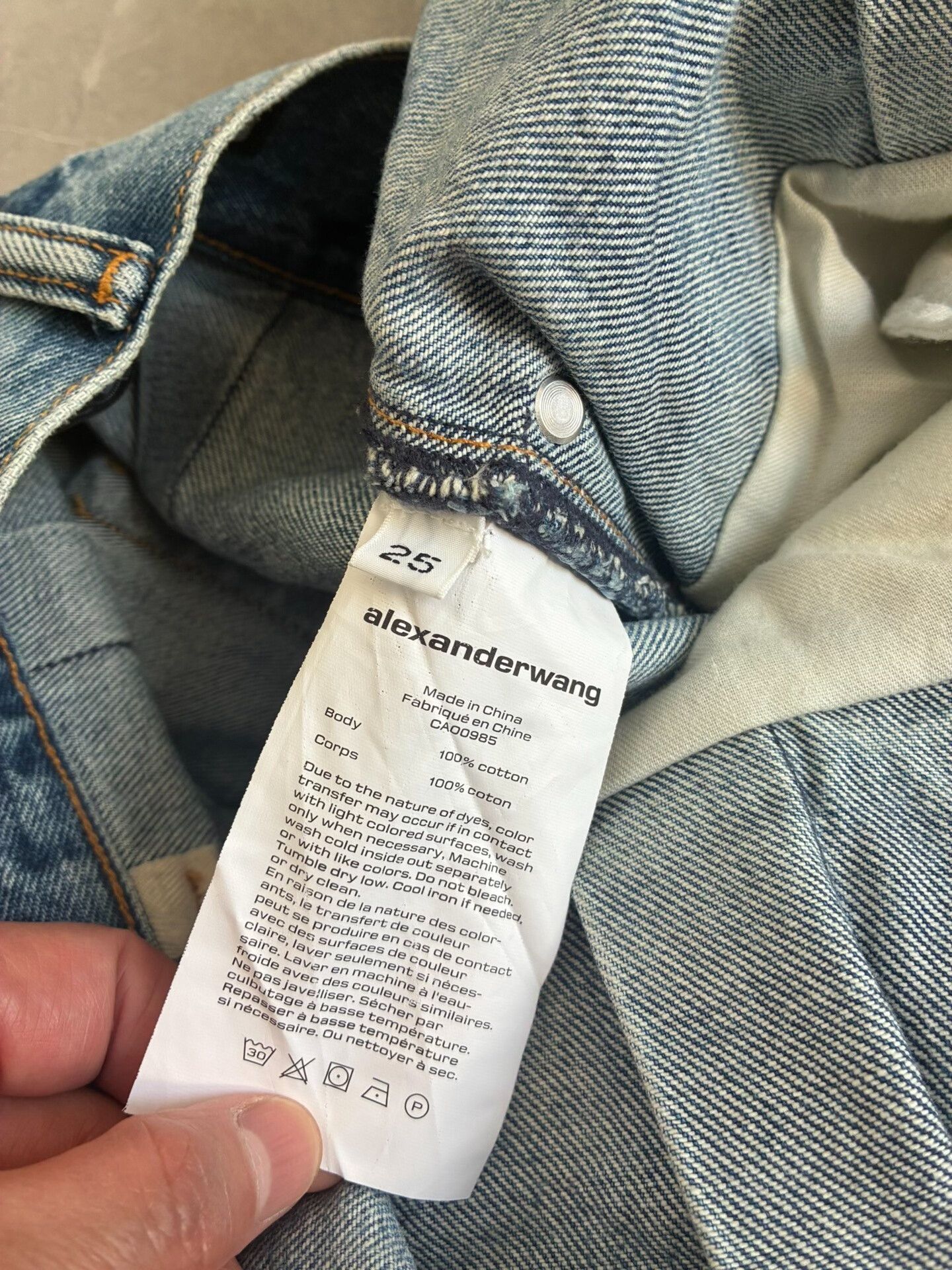 Alexander Wang Alexander Wang High-Waist Blue Jeans Size 25" / US 0 / IT 36 - 4 Thumbnail