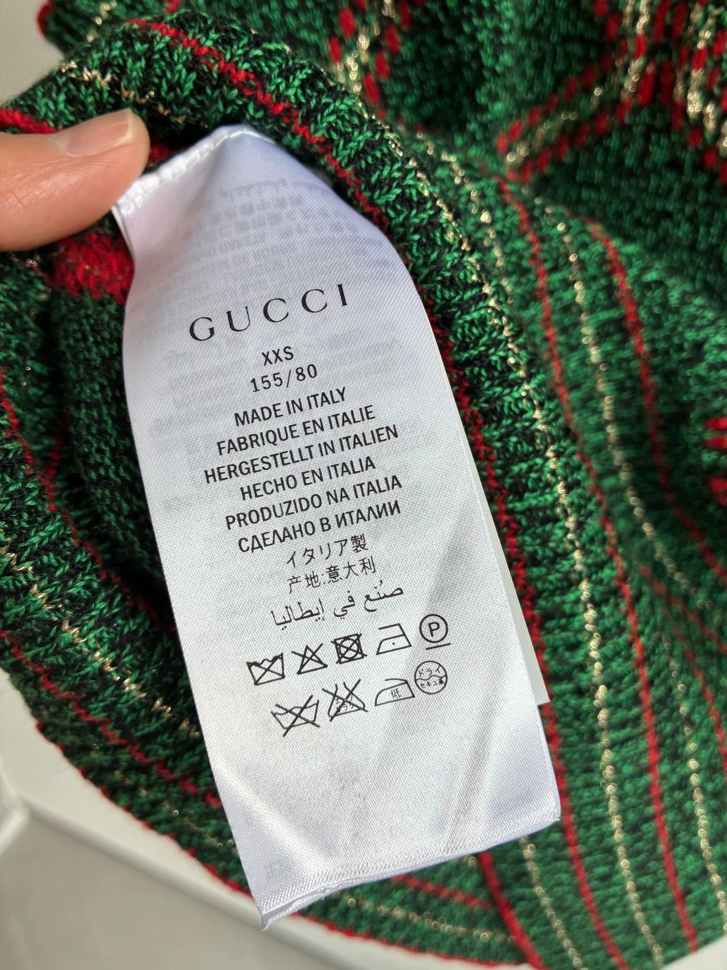 Gucci Gucci Green Diamond Pattern Embroidered Vest Size XXS / US 00 / IT 34 - 6 Thumbnail