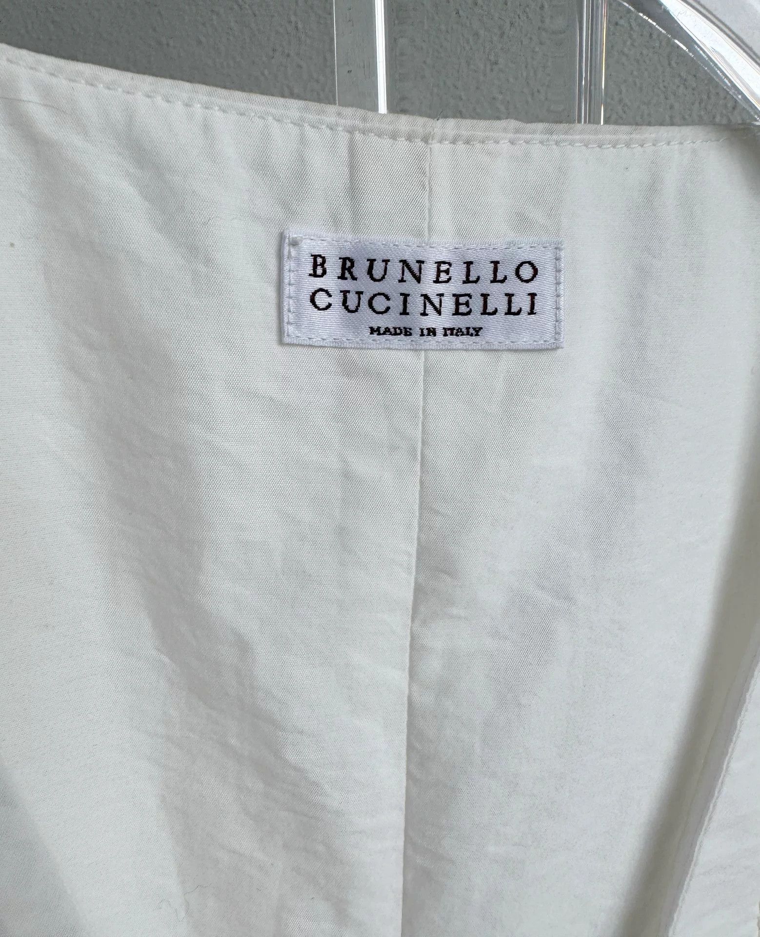 Brunello Cucinelli Brunello Cucinelli White Embroidered Vest Size S / US 4 / IT 40 - 4 Thumbnail