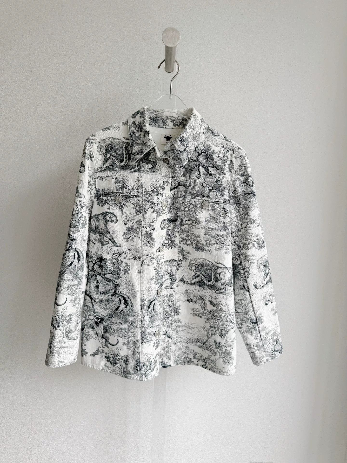 Dior Dior Jungle Zoo Denim Jacket Size XXS / US 00 / IT 34 - 2 Thumbnail