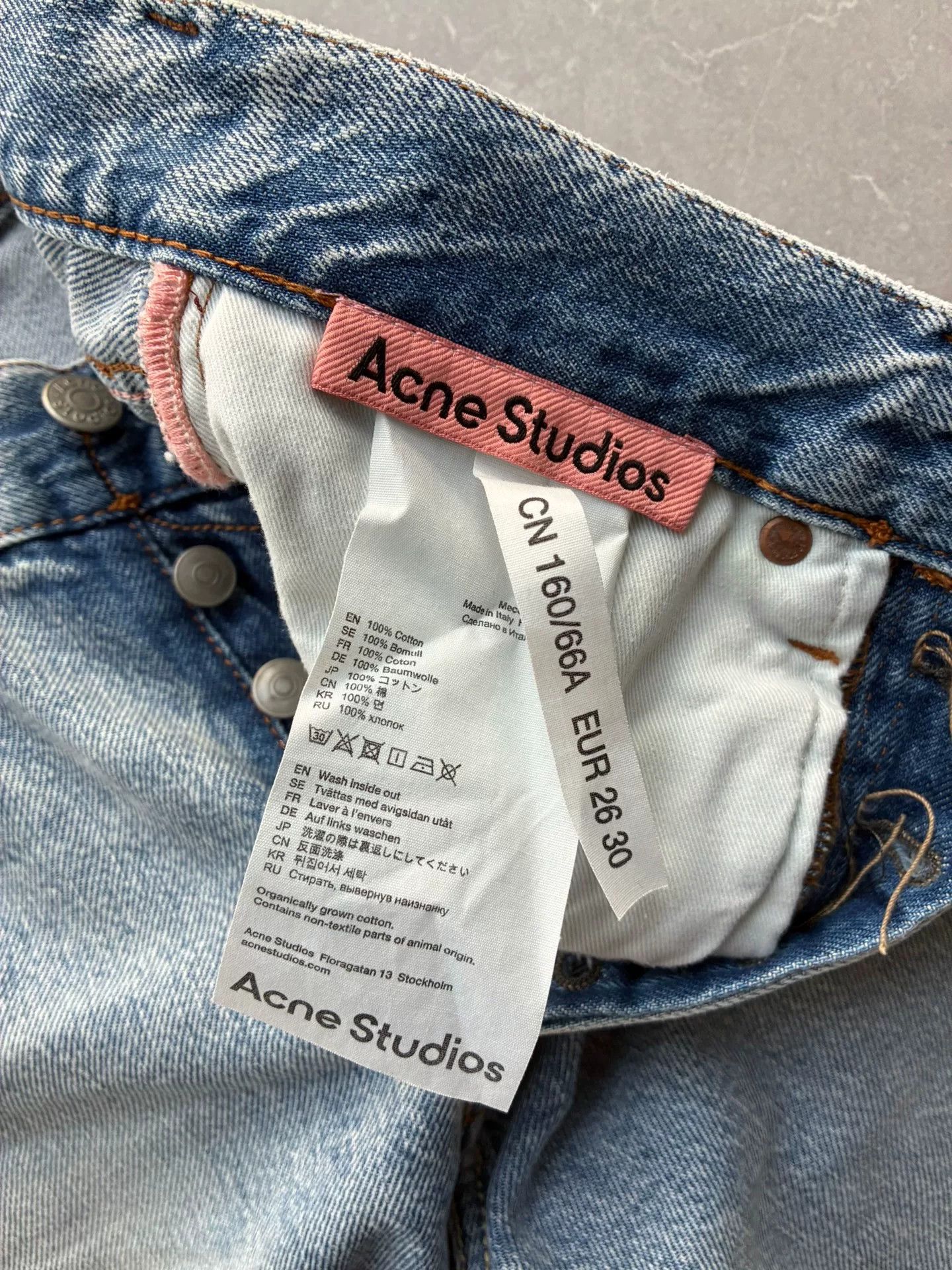 Acne Studios Acne Studios Light Blue Washed Jeans Size 26" / US 2 / IT 38 - 5 Thumbnail