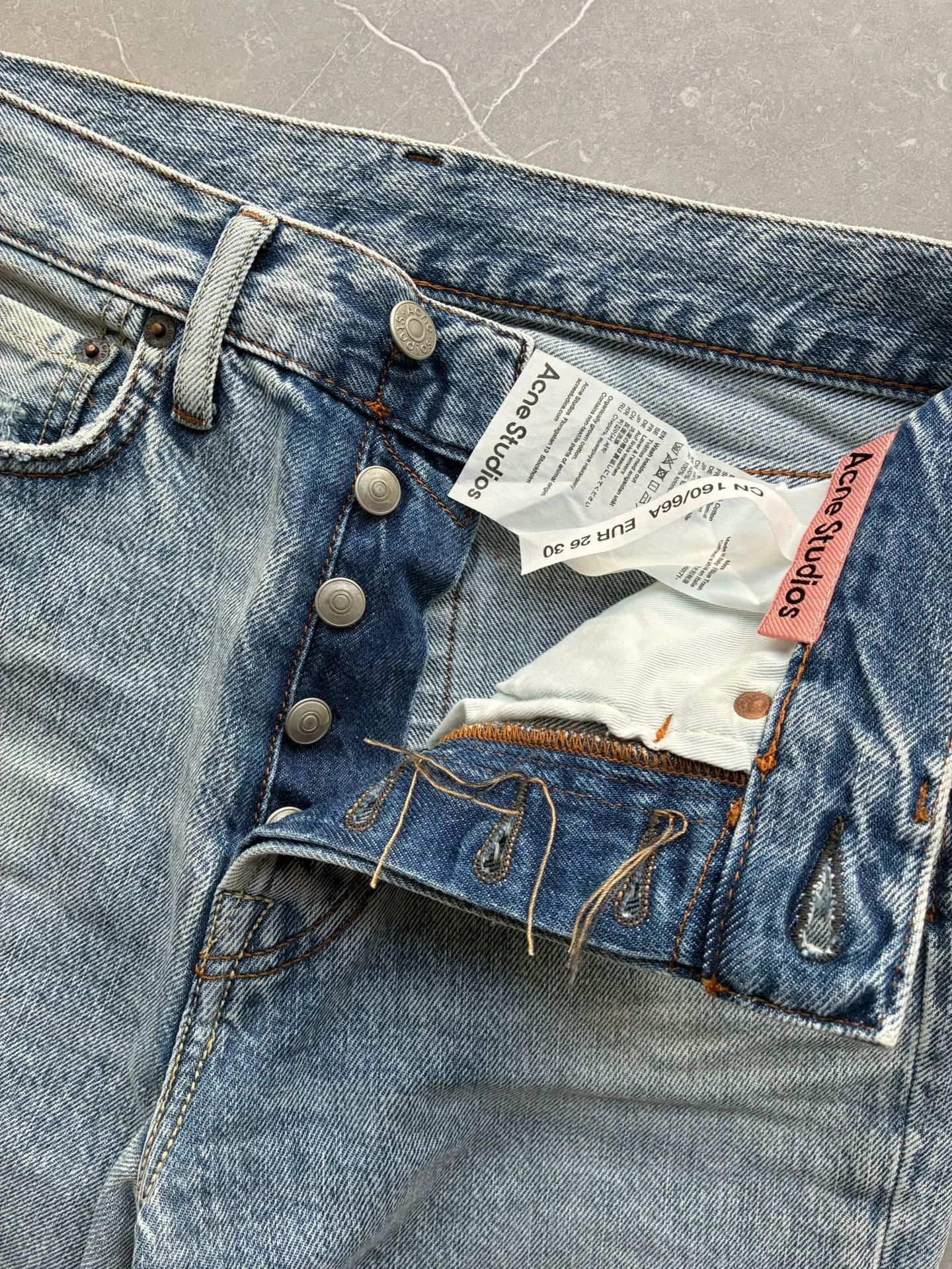 Acne Studios Acne Studios Light Blue Washed Jeans Size 26" / US 2 / IT 38 - 4 Thumbnail