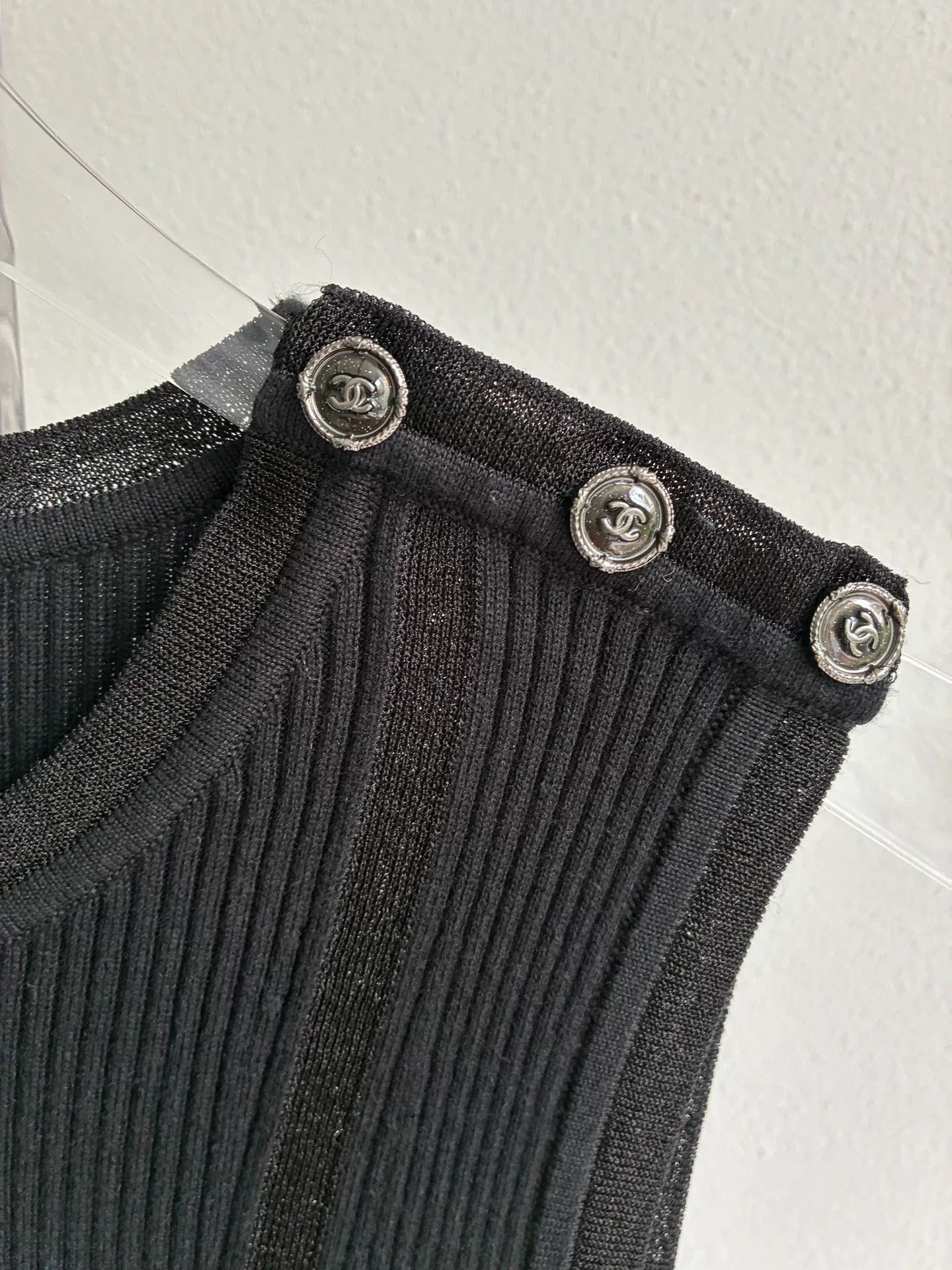 Chanel Chanel Black Knit Sleeveless Vest Size XXS / US 00 / IT 34 - 4 Thumbnail