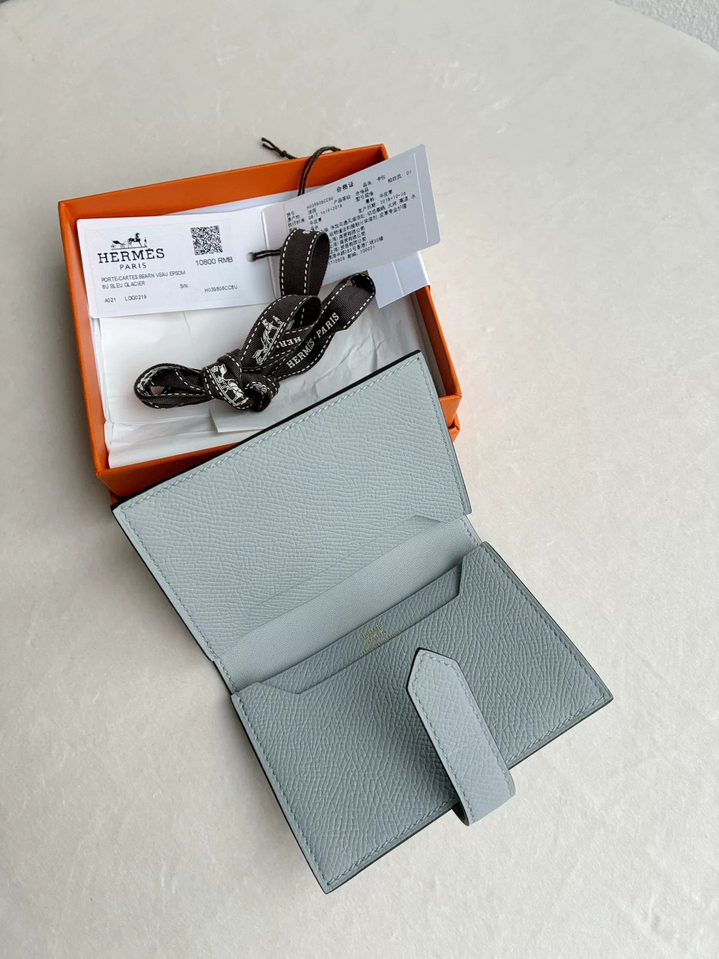 Hermes Hermes Bearn Card Case Gold Clasp Size ONE SIZE - 5 Thumbnail