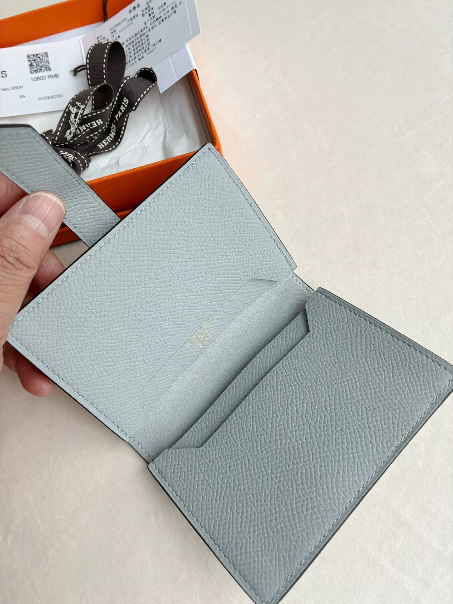 Hermes Hermes Bearn Card Case Gold Clasp Size ONE SIZE - 4 Thumbnail
