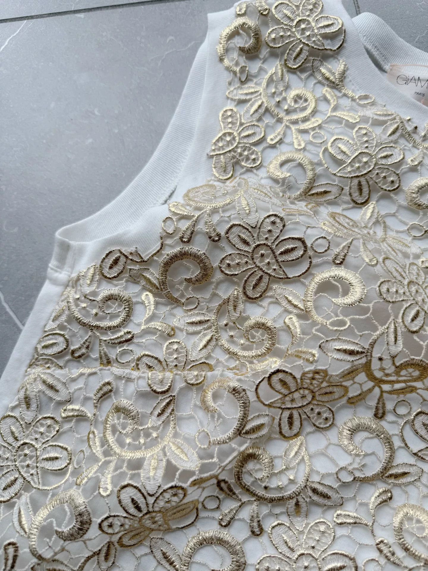 Giambattista Valli Giambattista Valli White Lace Vest Size S / US 4 / IT 40 - 4 Thumbnail