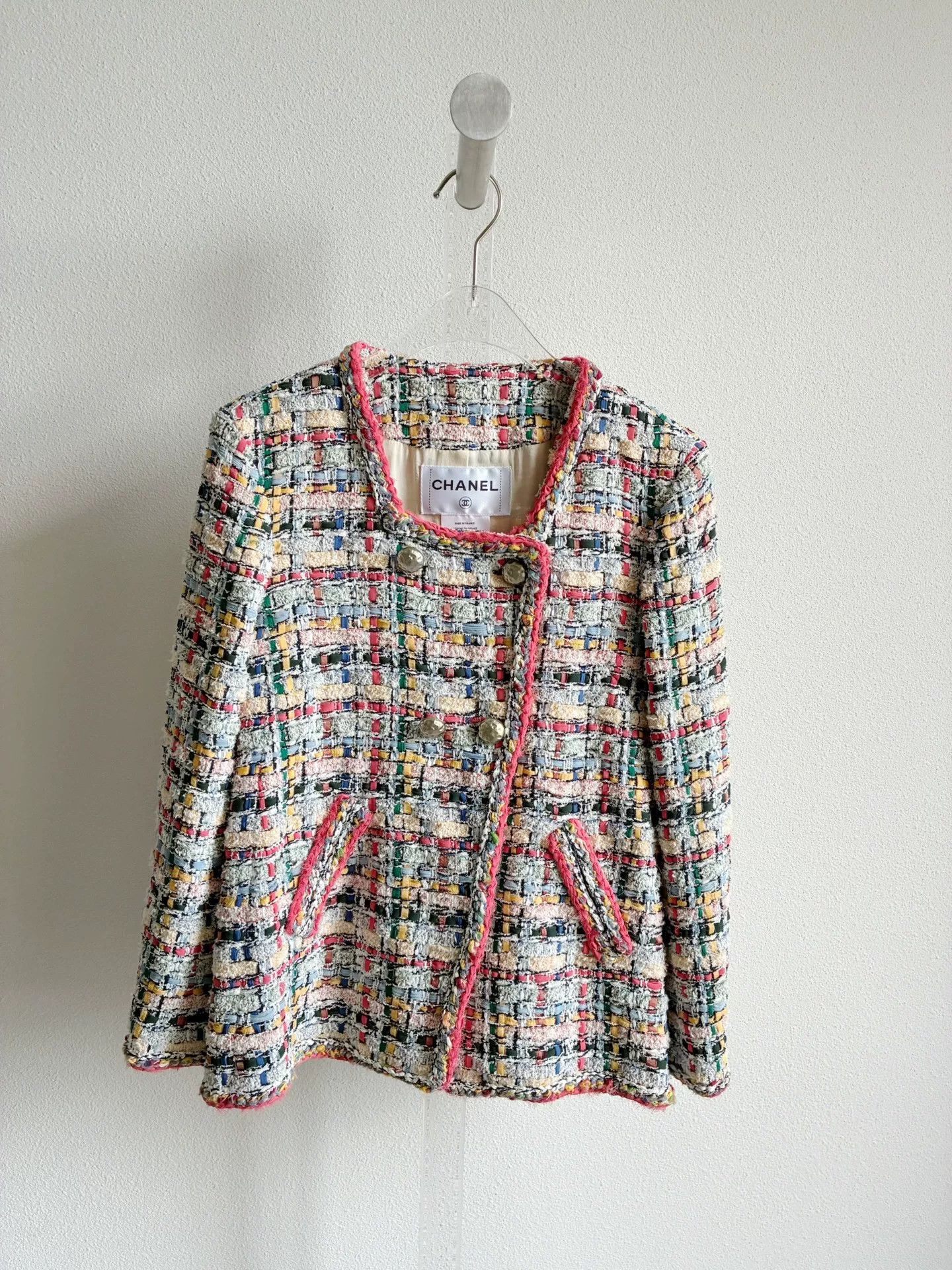 Chanel Chanel Colorful Mosaic Tweed Jacket Size XXS / US 00 / IT 34 - 2 Thumbnail