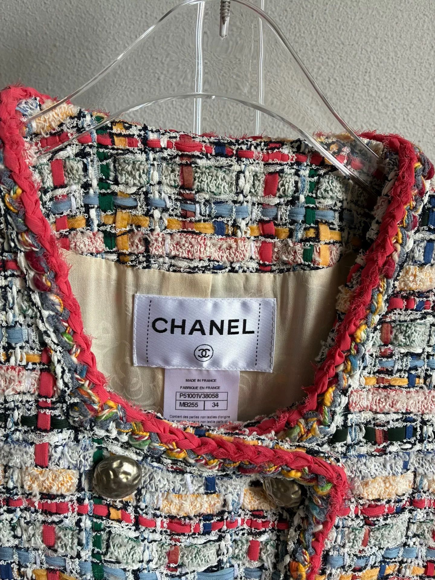 Chanel Chanel Colorful Mosaic Tweed Jacket Size XXS / US 00 / IT 34 - 4 Thumbnail