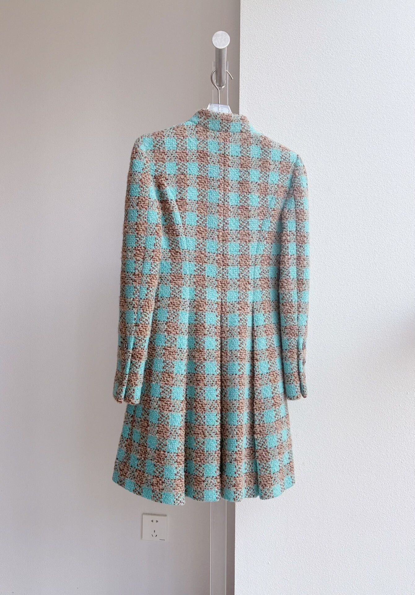 Chanel Chanel 22K Blue Tweed Stand Collar Jacket Size XXS / US 00 / IT 34 - 3 Thumbnail