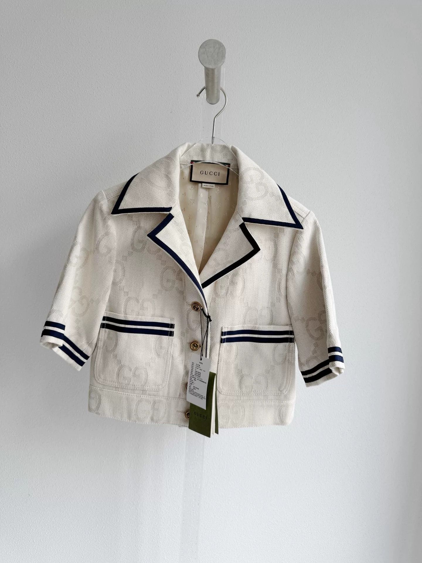 Gucci Gucci Short Logo Stripe Top Jacket Size XS / US 0-2 / IT 36-38 - 2 Thumbnail