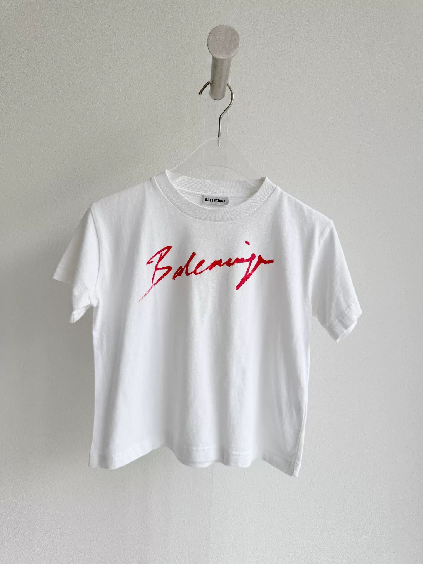 Balenciaga Balenciaga White Short T-shirt Size M / US 6-8 / IT 42-44 - 3 Thumbnail