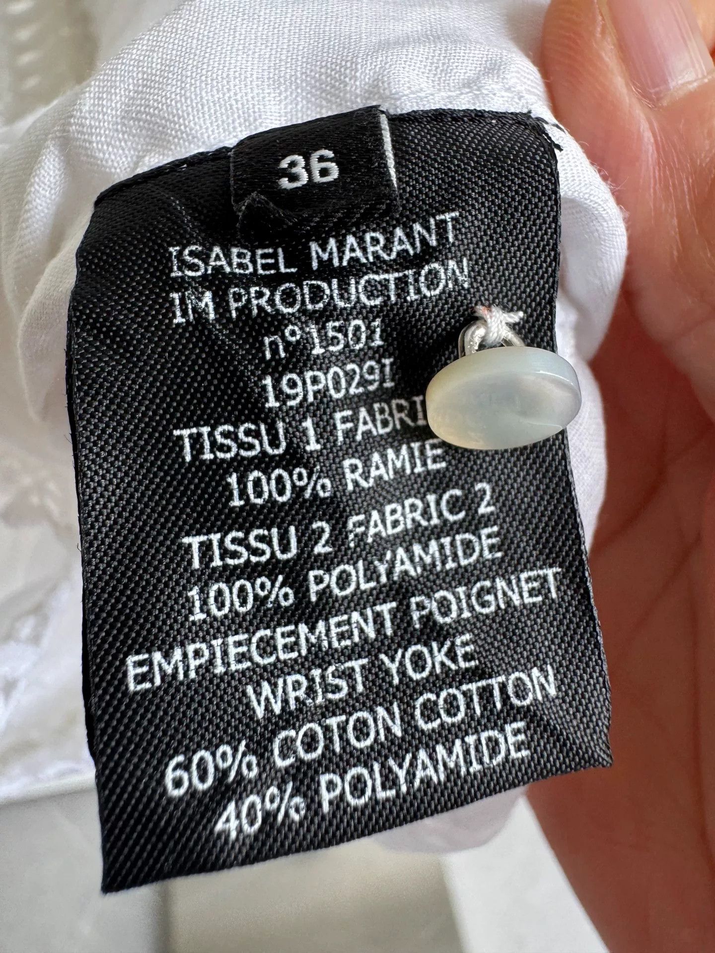 Isabel Marant Isabel Marant White Top Size XS / US 0-2 / IT 36-38 - 9 Thumbnail