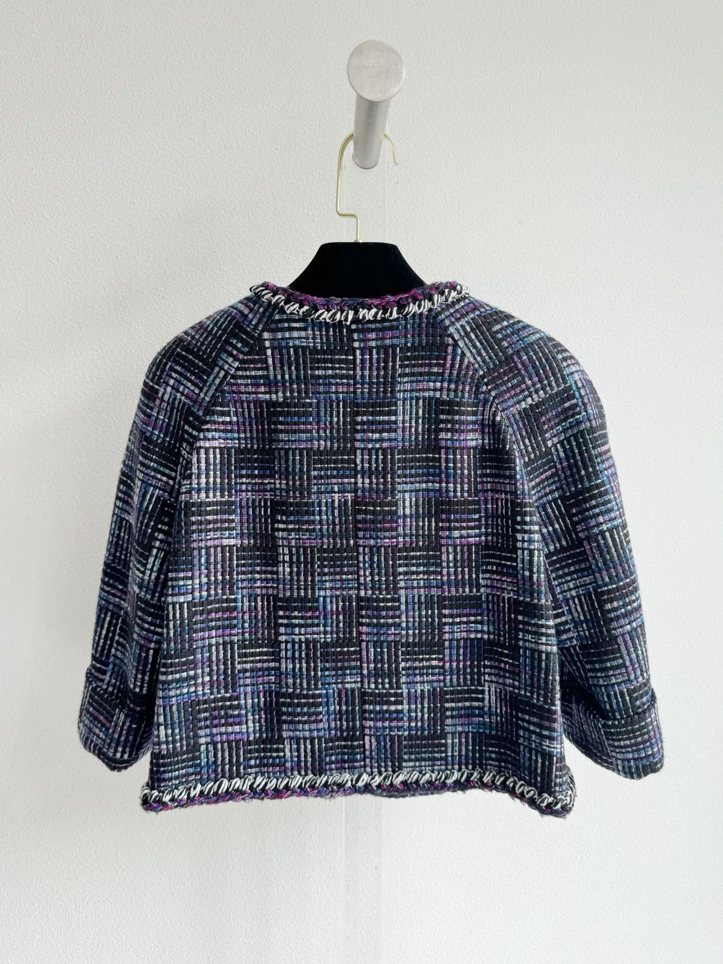 Chanel Chanel Purple Tweed Short Coat Size XS / US 0-2 / IT 36-38 - 5 Thumbnail