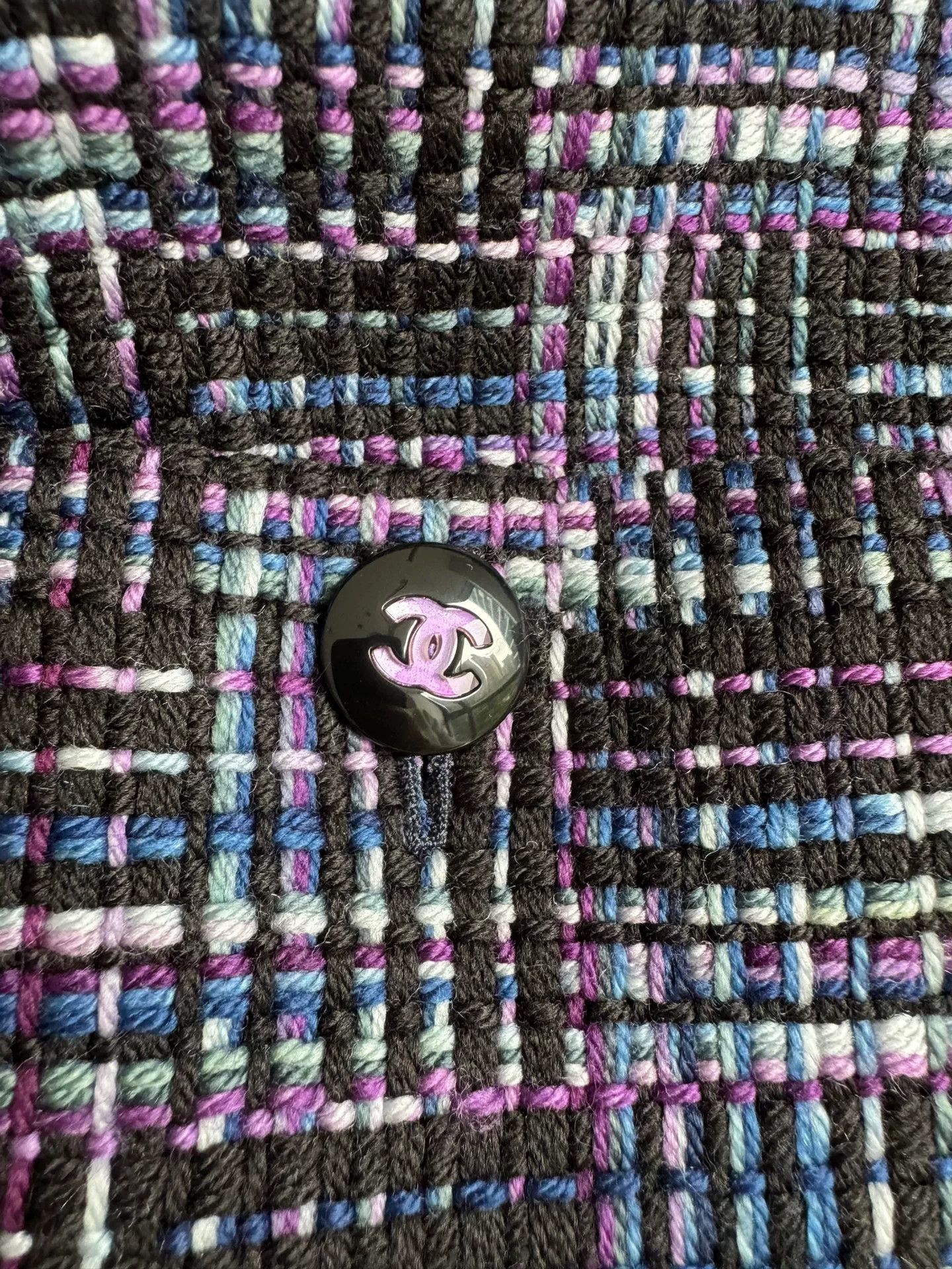 Chanel Chanel Purple Tweed Short Coat Size XS / US 0-2 / IT 36-38 - 7 Thumbnail