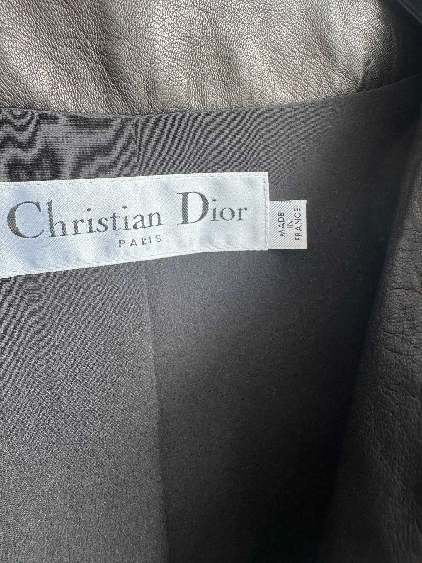 Dior Dior Black Lambskin Coat Size XS / US 0-2 / IT 36-38 - 3 Thumbnail