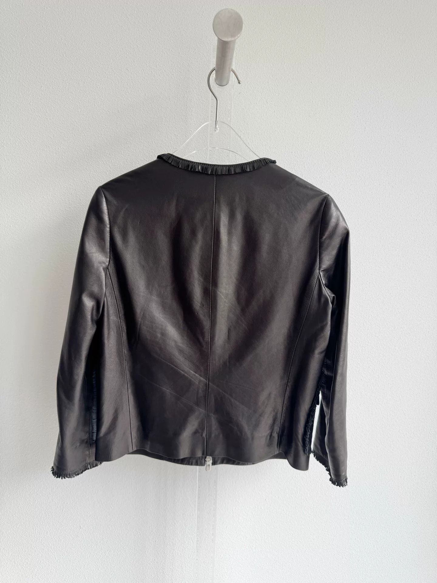 Dior Dior Black Lambskin Coat Size XS / US 0-2 / IT 36-38 - 2 Thumbnail