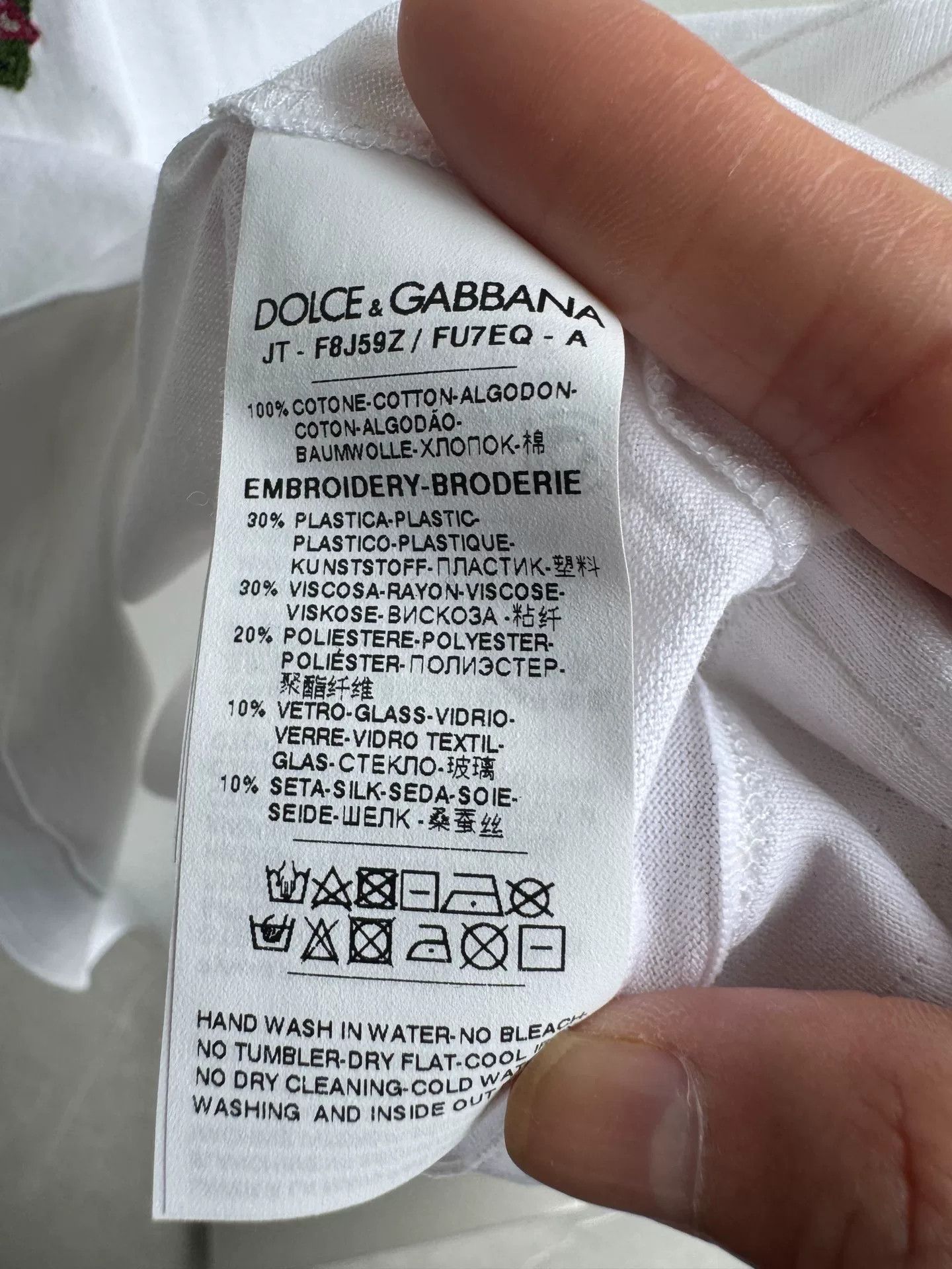 Dolce & Gabbana Dolce&Gabbana Angel Embroidery T-Shirt Size XS / US 0-2 / IT 36-38 - 8 Thumbnail