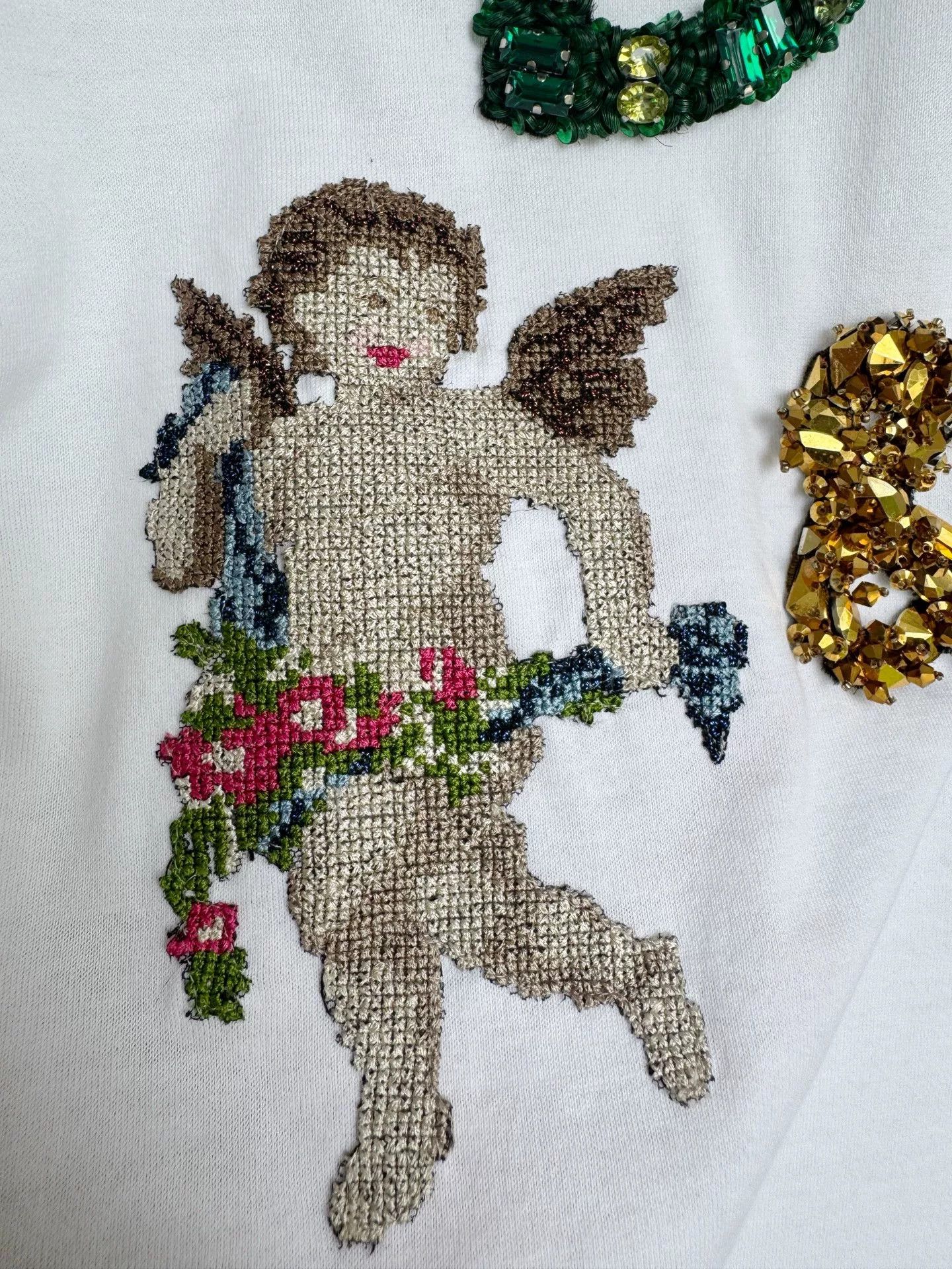 Dolce & Gabbana Dolce&Gabbana Angel Embroidery T-Shirt Size XS / US 0-2 / IT 36-38 - 6 Thumbnail