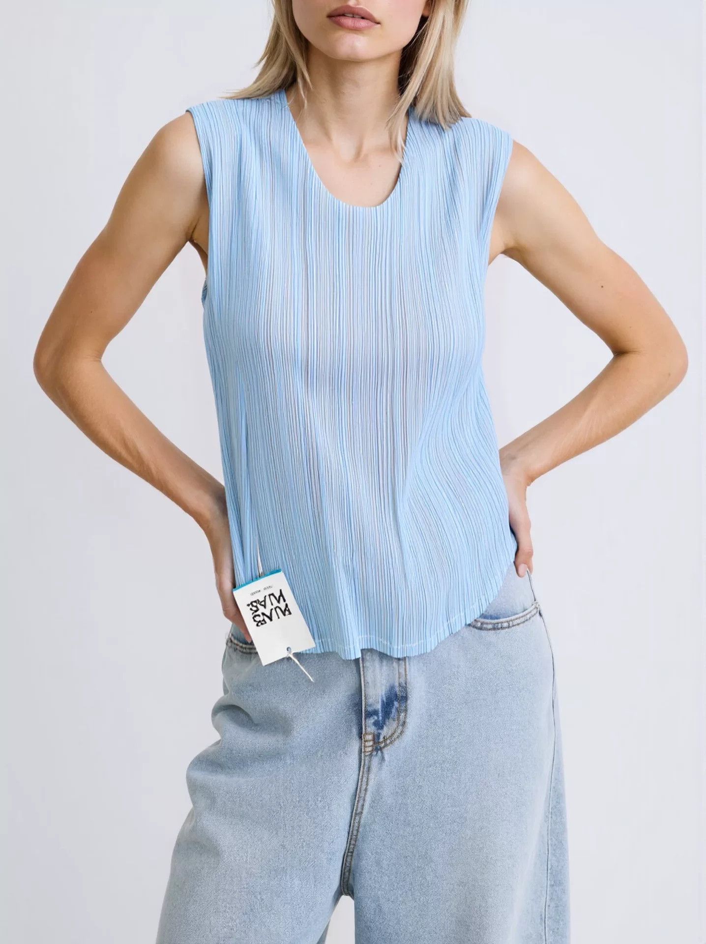 Pleats Please Issey Miyake Pleats Please Issey Miyake Pleated Top Size M / US 6-8 / IT 42-44 - 8 Thumbnail