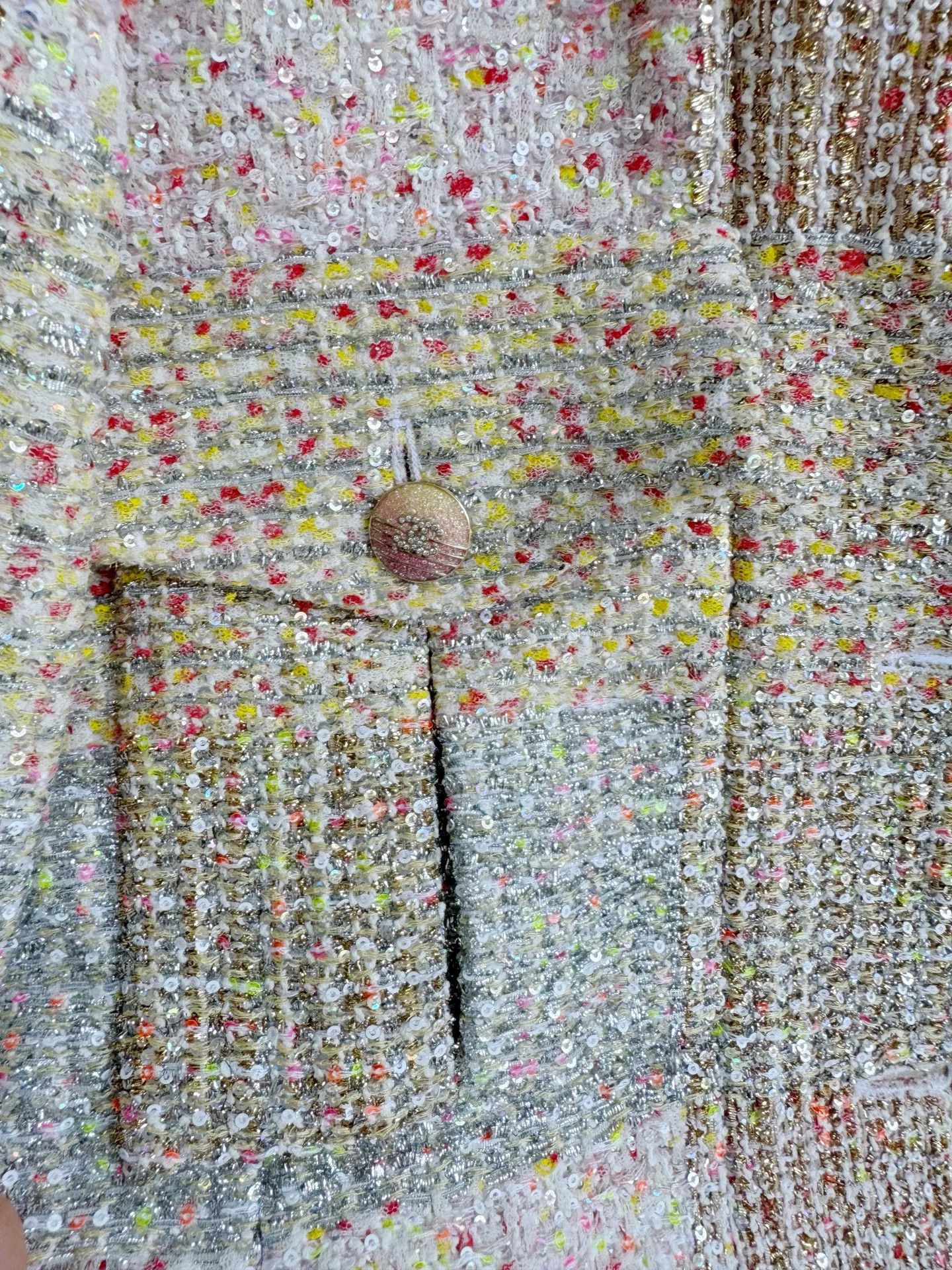 Chanel Chanel 24C Tweed Metallic Jacket Size XXS / US 00 / IT 34 - 6 Thumbnail